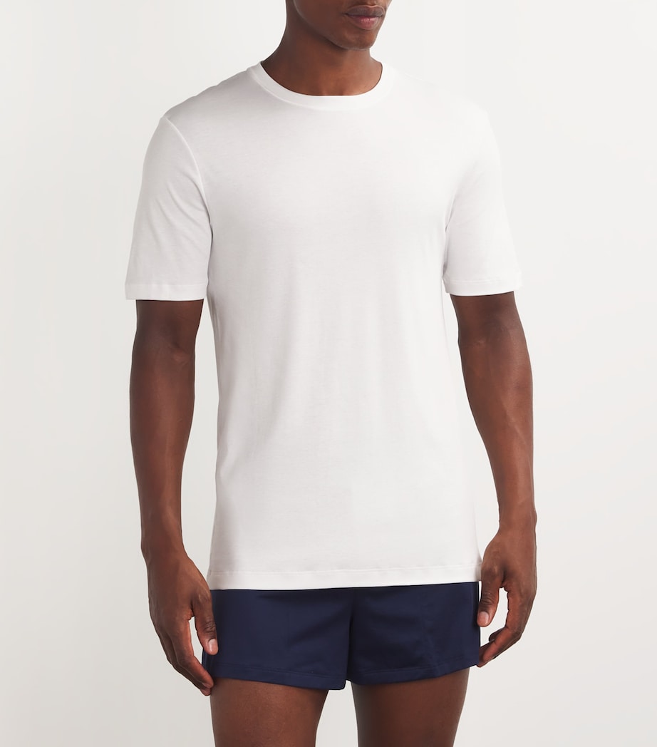 Sea Island Cotton T-Shirt 0101/WHITE Image 2