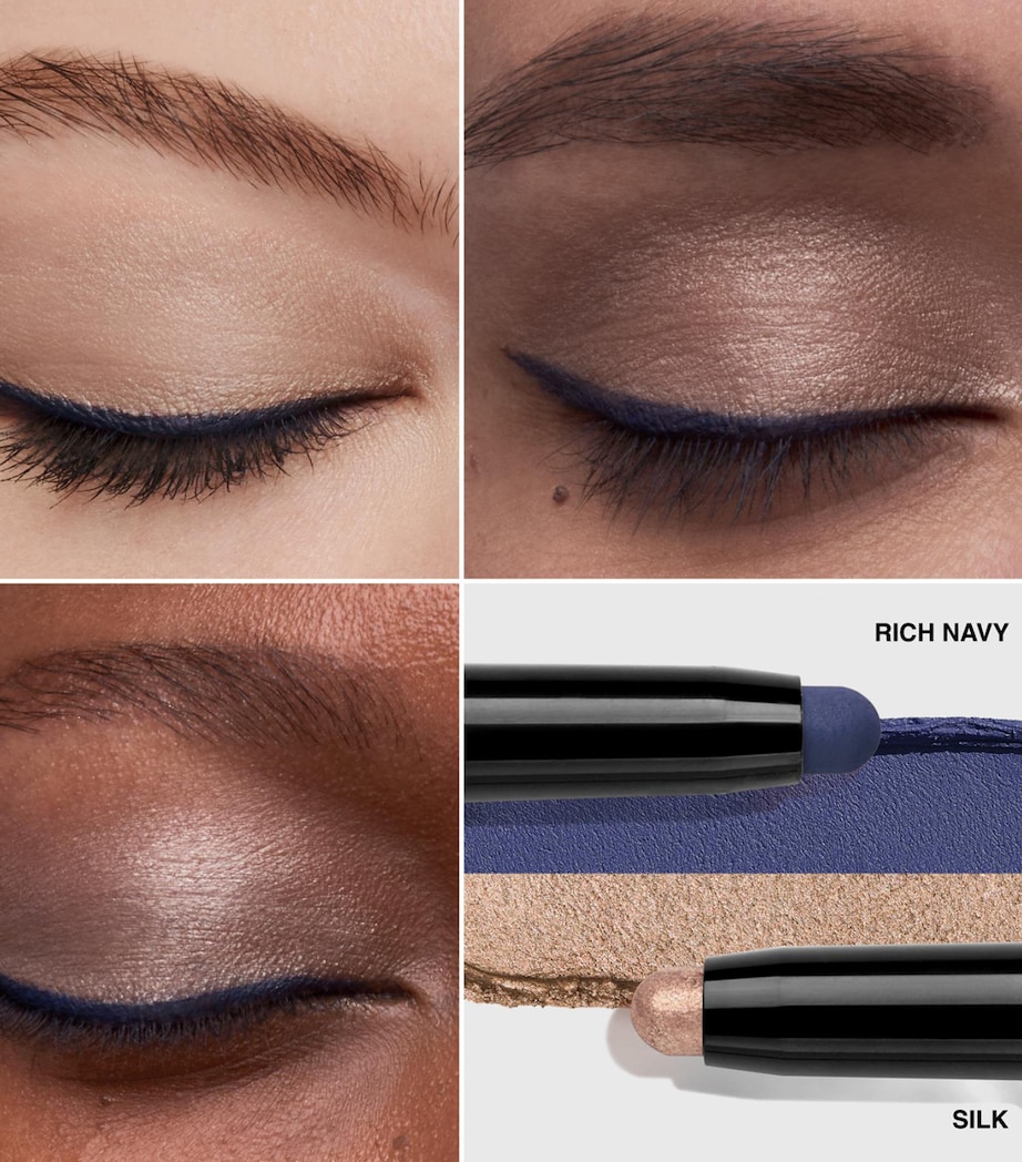 Dual-Ended Long-Wear Cream Shadow Stick SILK RICH NAVY Image 3