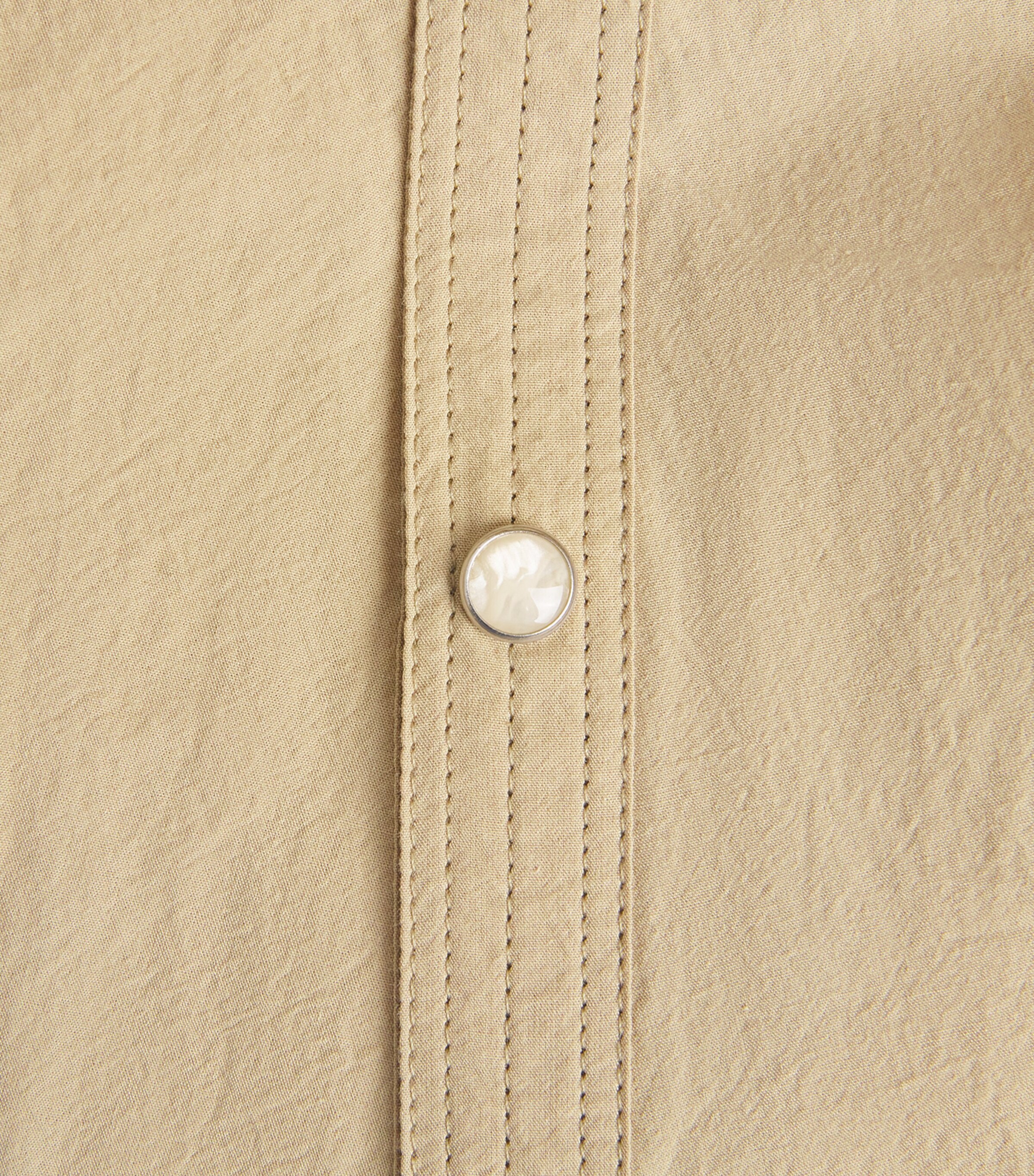 Lemaire Womens Press-Stud Plastron Top Natural Beige Image 2