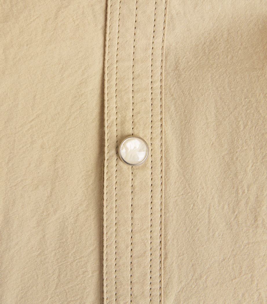 Lemaire Womens Press-Stud Plastron Top Natural Beige Image 2
