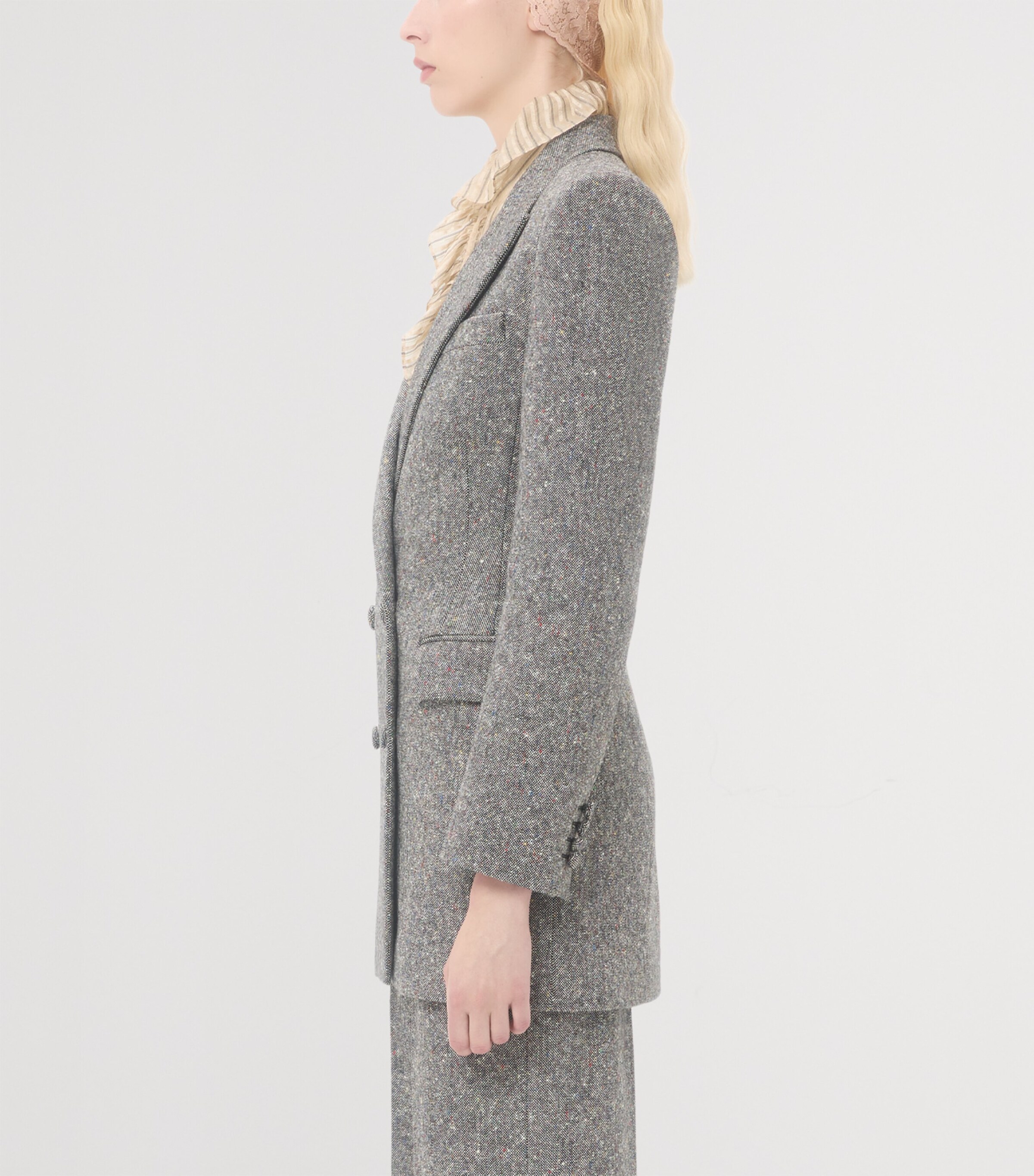 Virgin Wool-Blend Pea Coat 0AN Image 5