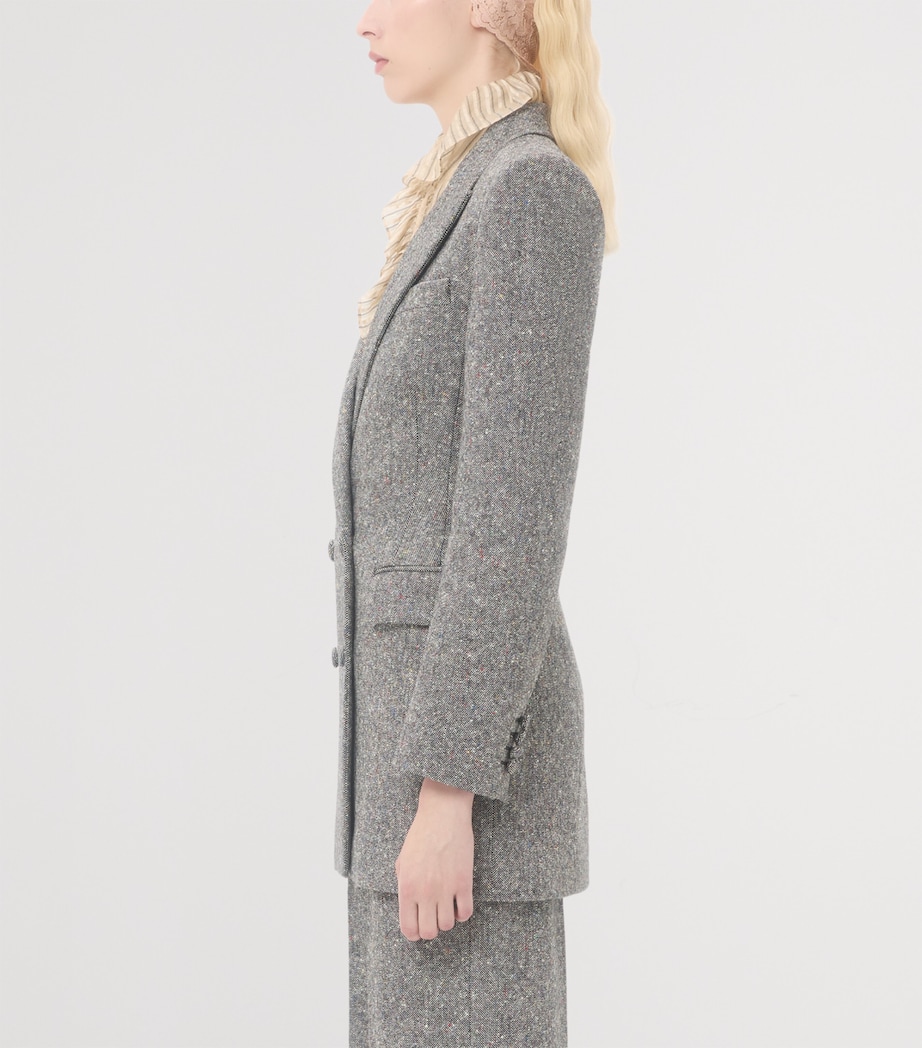 Virgin Wool-Blend Pea Coat 0AN Image 5