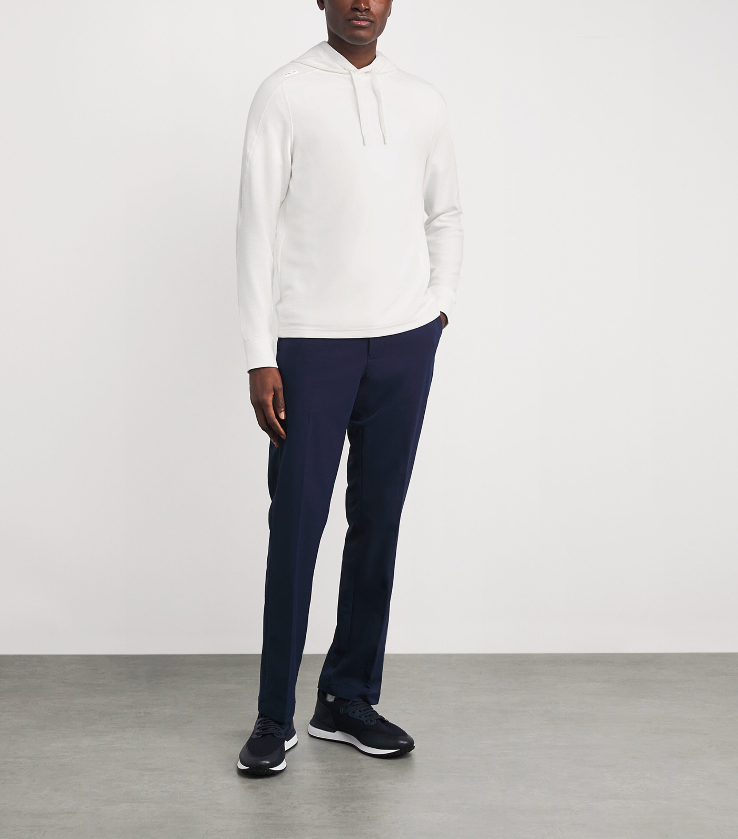 Waffle-Knit Hoodie CERAMIC WHITE Image 2