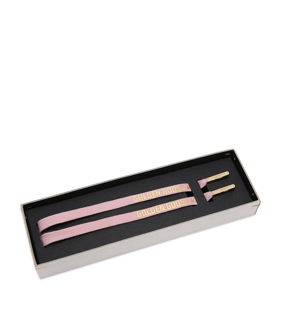 Golden Goose Logo Print Laces Pink Comb Image 2