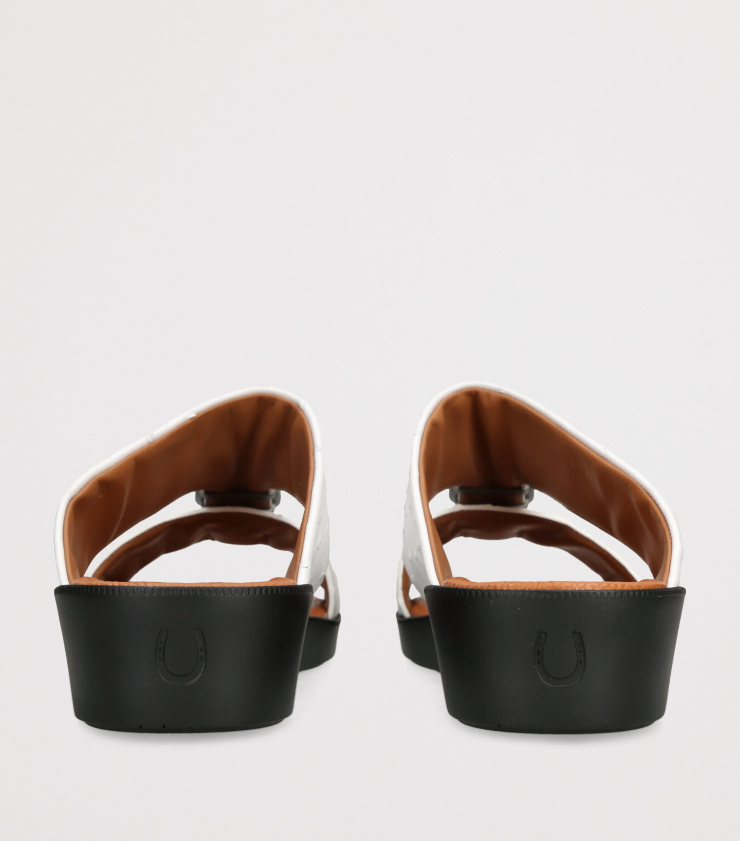 Brotini Leather Struzzo Sandals White Image 2