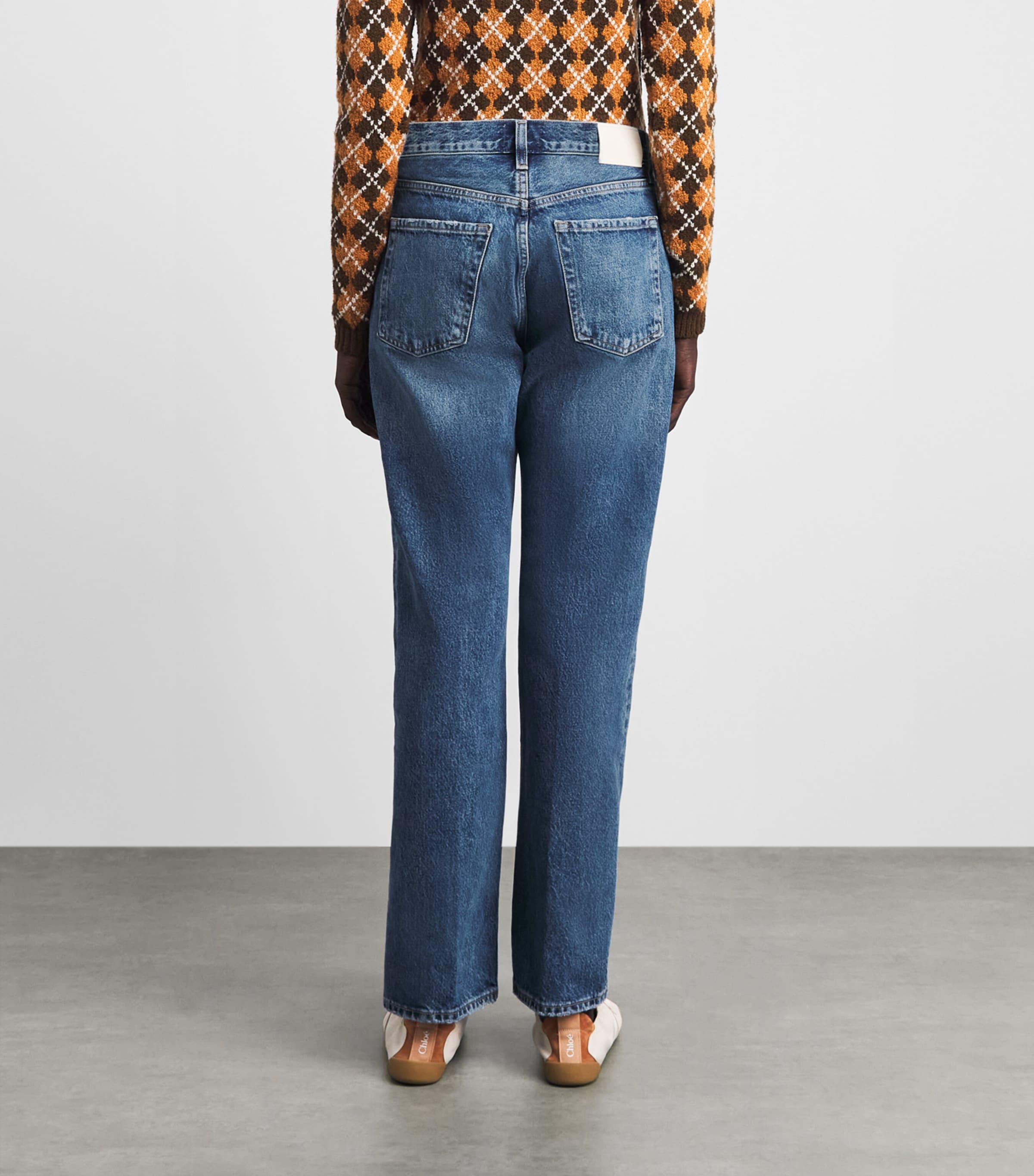 Citizens of Humanity Womens '90s French High-Rise Straight Jeans Pastis (indigo) Image 5