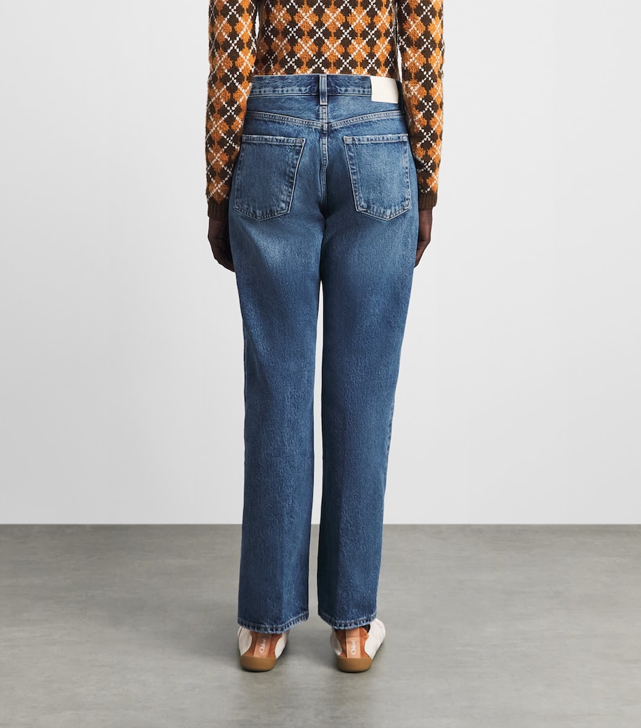 Citizens of Humanity Womens '90s French High-Rise Straight Jeans Pastis (indigo) Image 5