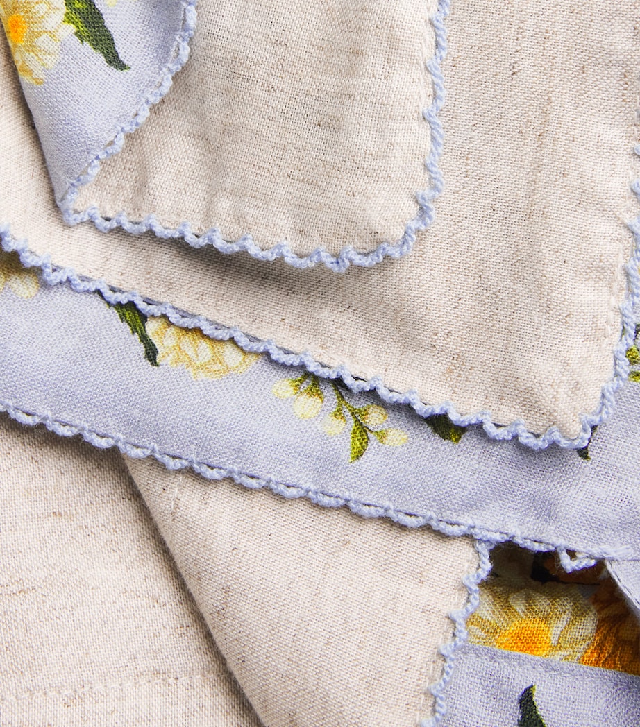 Agua By Agua Bendita Womens Linen Floral Luna Valle Mini Pareo Image 6