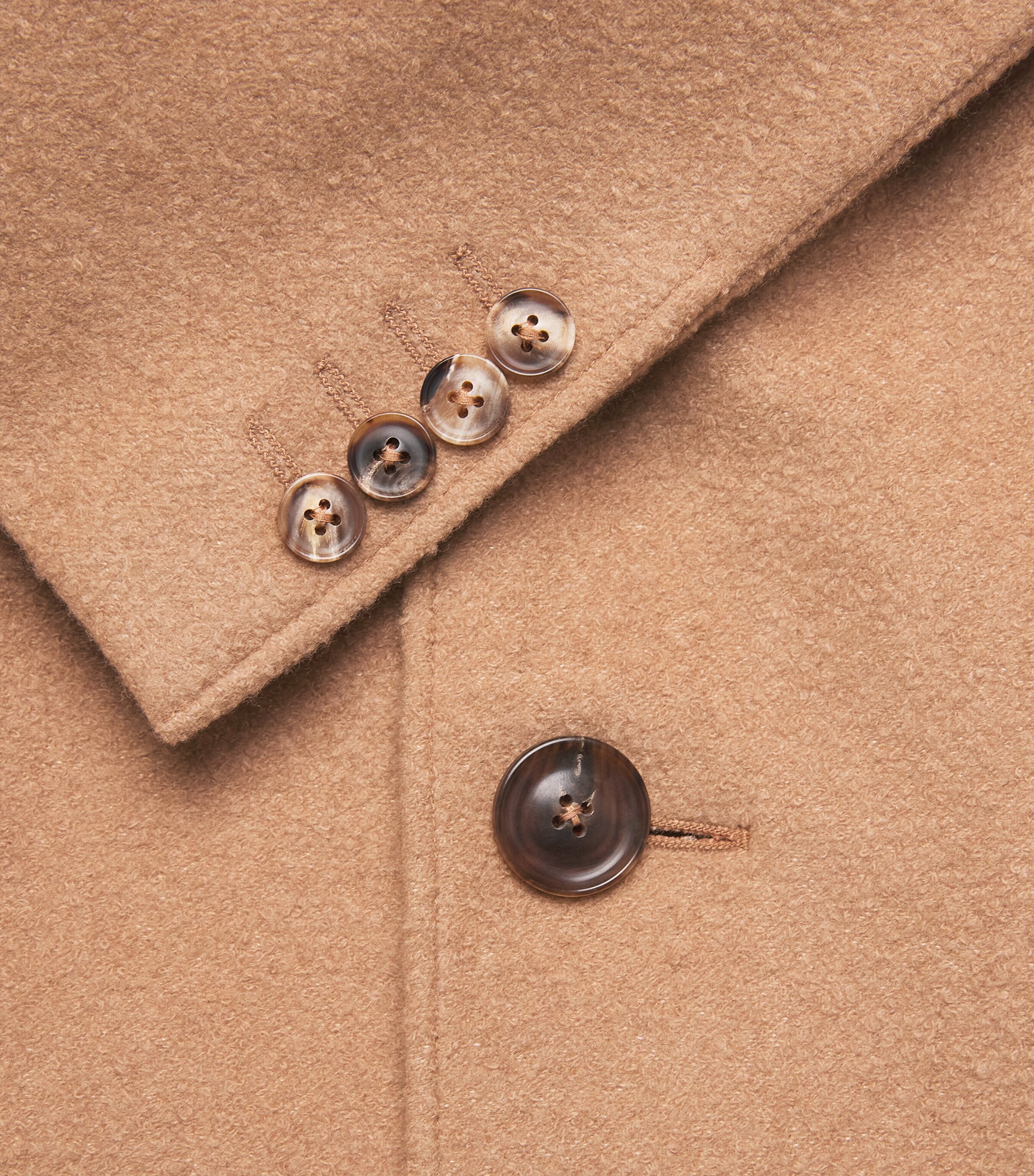 Canali Mens Cashmere-Silk Overcoat Image 6