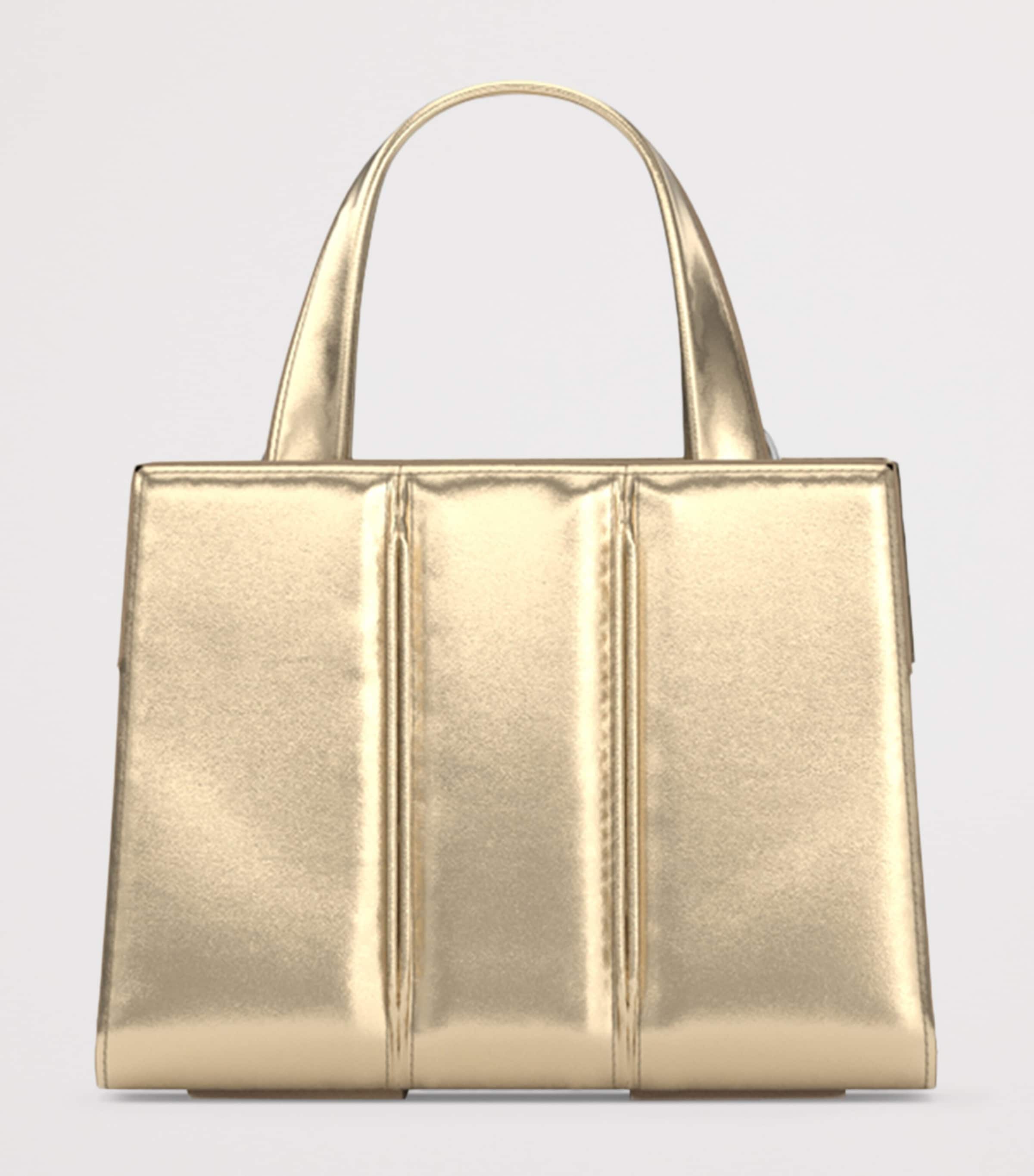 Max Mara Metallic Leather Whitney Bag 2 Top-Handle Bag Light Gold Brown Image 3