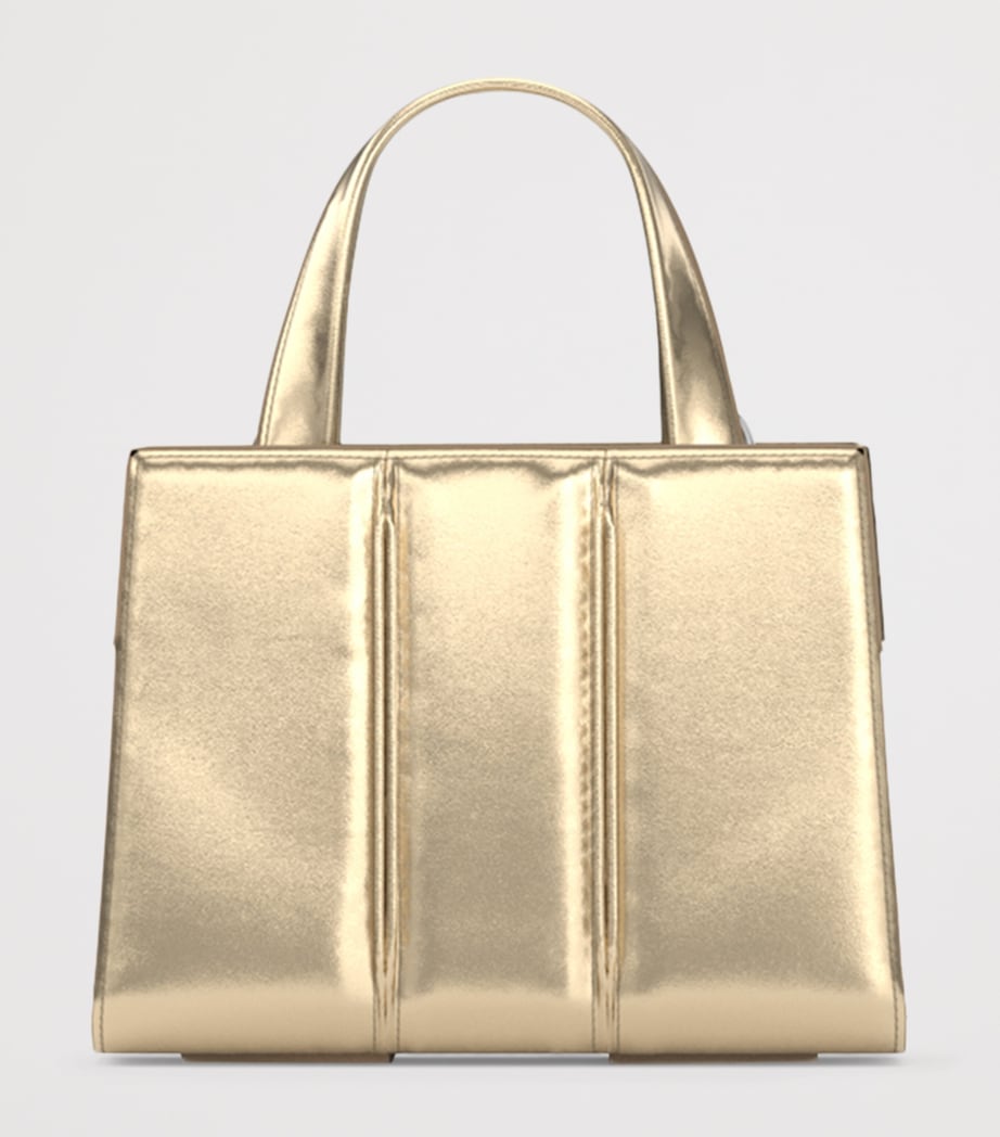 Max Mara Metallic Leather Whitney Bag 2 Top-Handle Bag Light Gold Brown Image 3