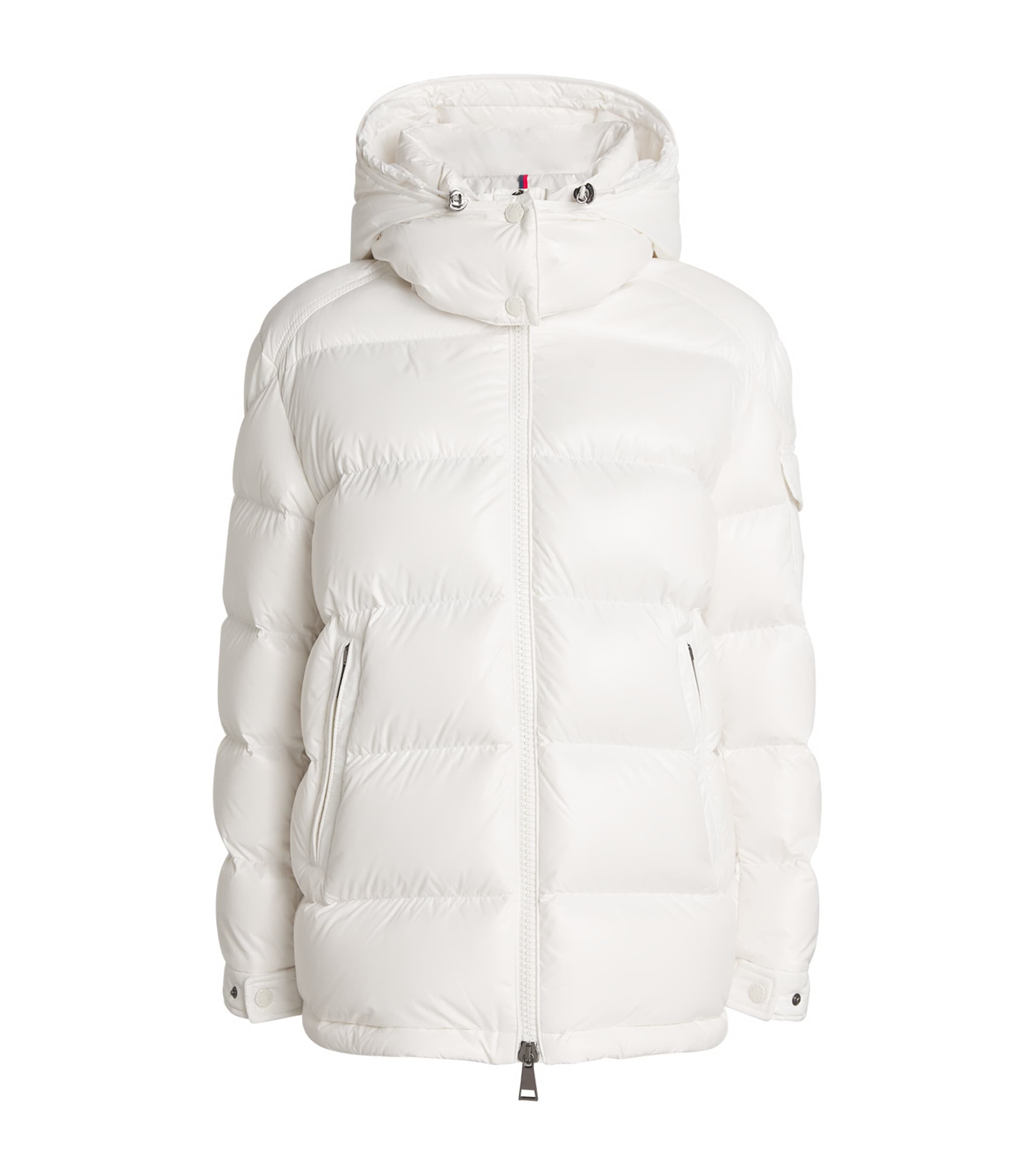 Shop Moncler Down-filled Maire Puffer Jacket In White