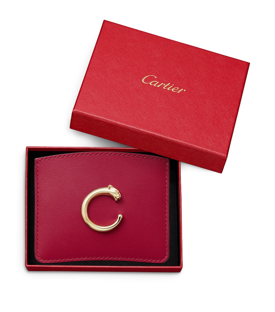 Panthère de Cartier Simple Card Holder RED Image 5