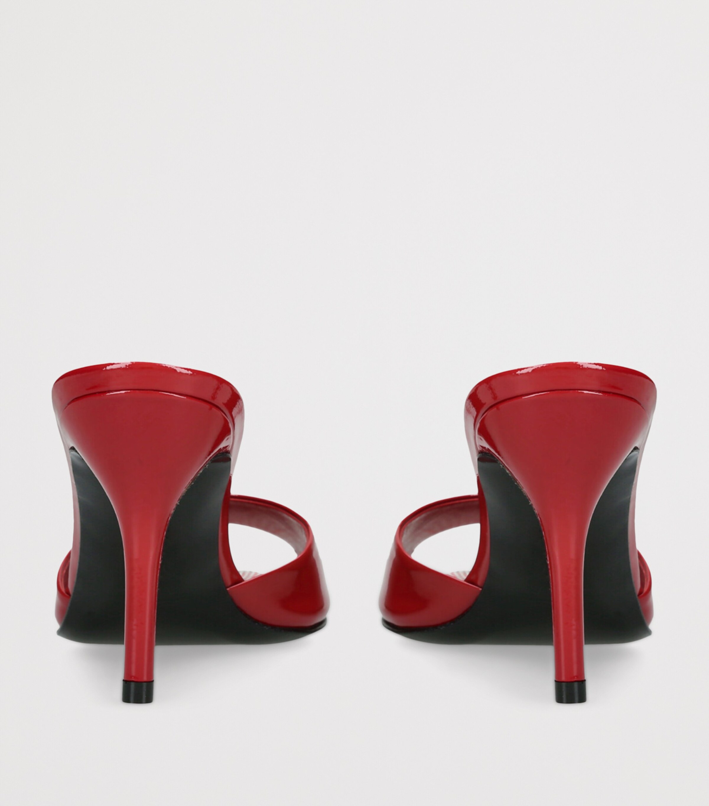 Gina Leather Marmont Heeled Mules 85 Red Image 2