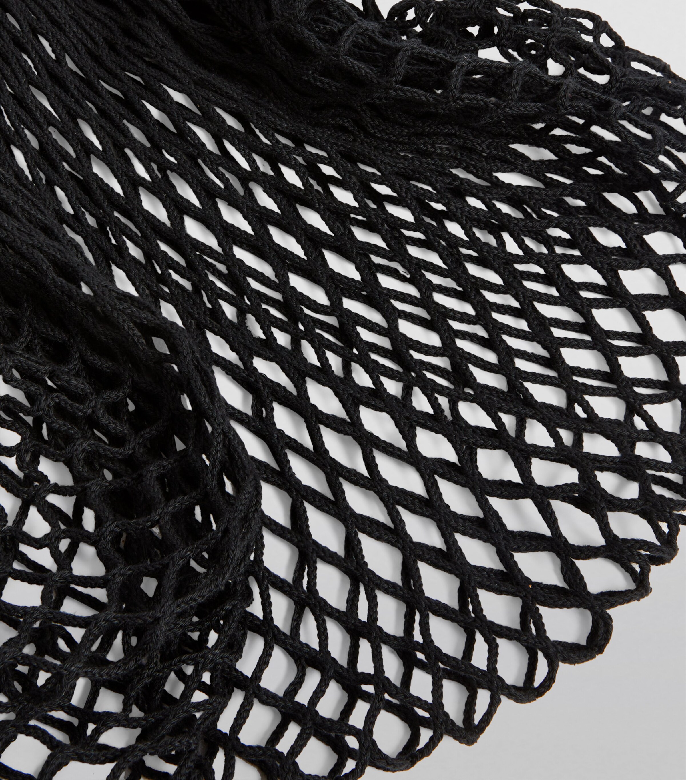 Large Le Pliage Filet Mesh Bag 001 BLACK Image 7