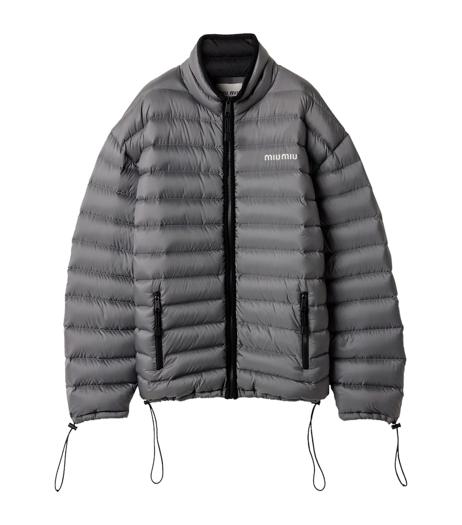 Technical Pongé Goose Down Puffer Jacket F0276 Image 1