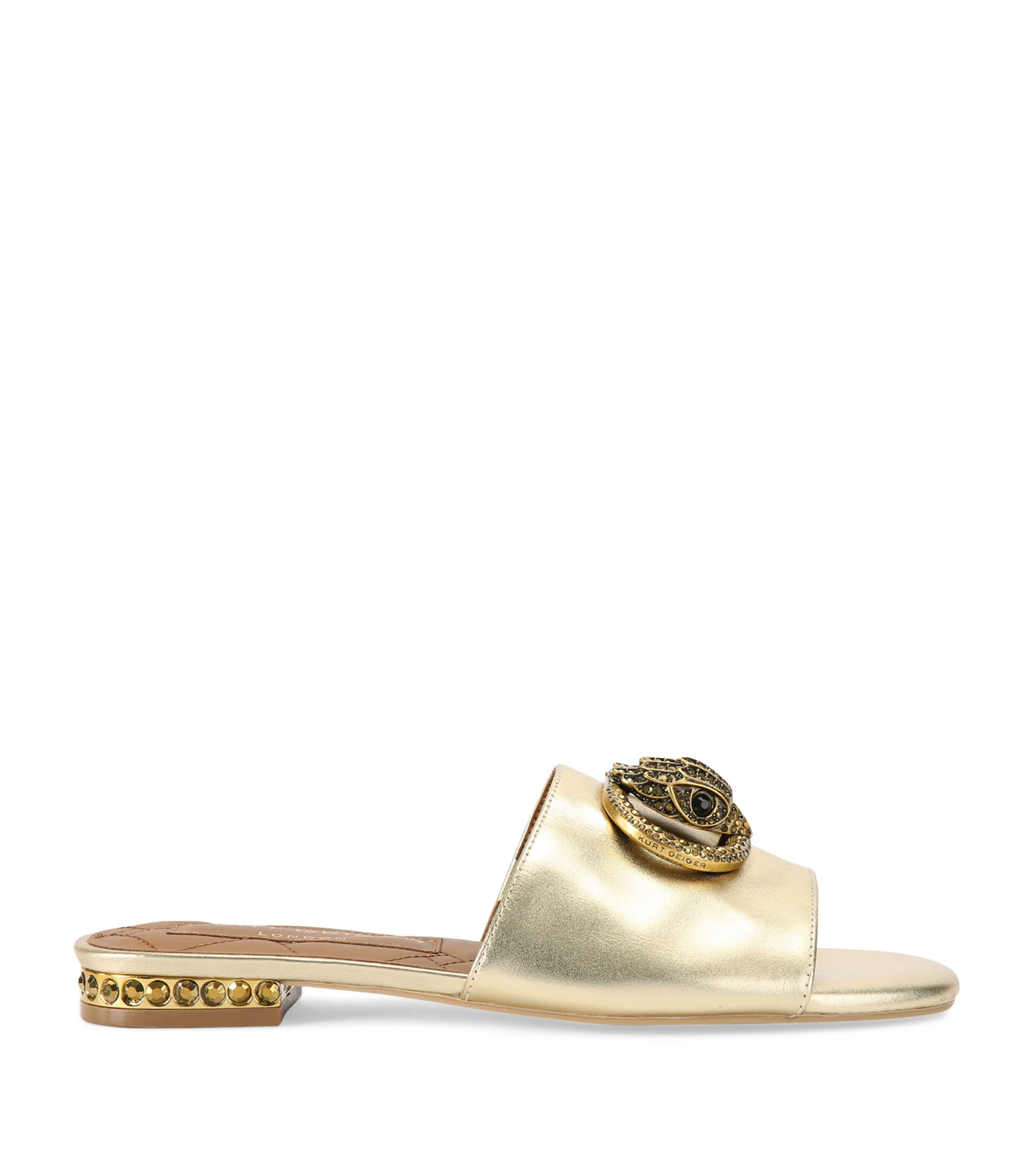 Kurt Geiger London Leather Chelsea Flat Sandals | Women Shoes | Sandals | Flat Sandals | Designers | Kurt Geiger London