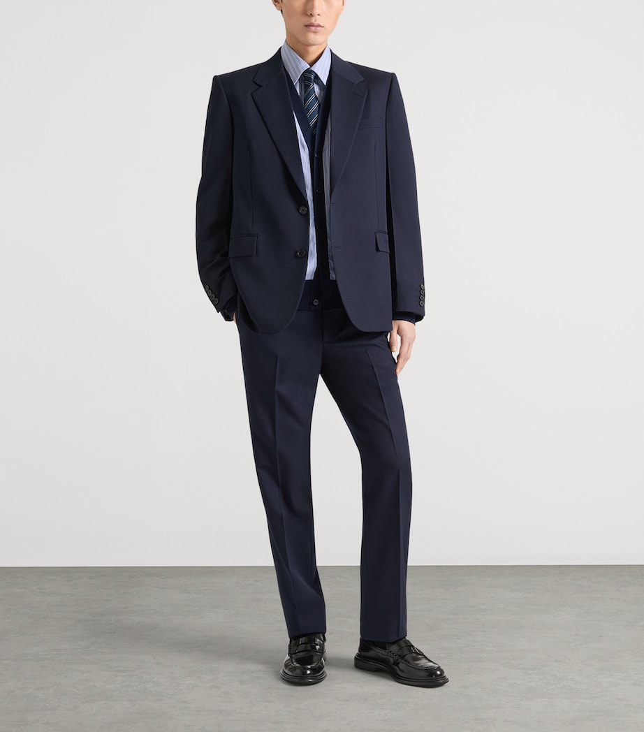 Givenchy Mens Wool Slim Tailored Trousers Image 2