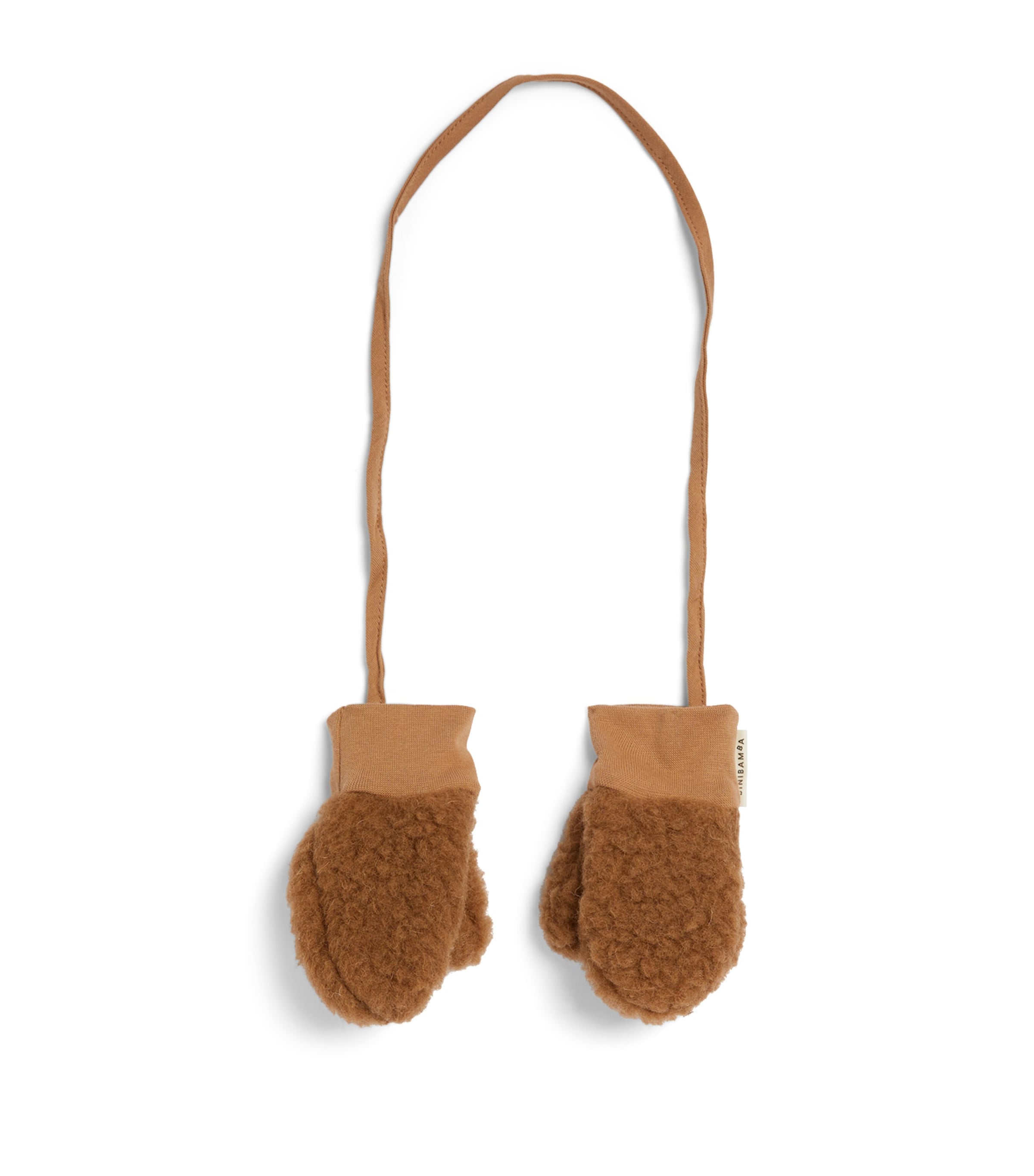 Binibamba Merino Wool Bruno Mittens In Brown