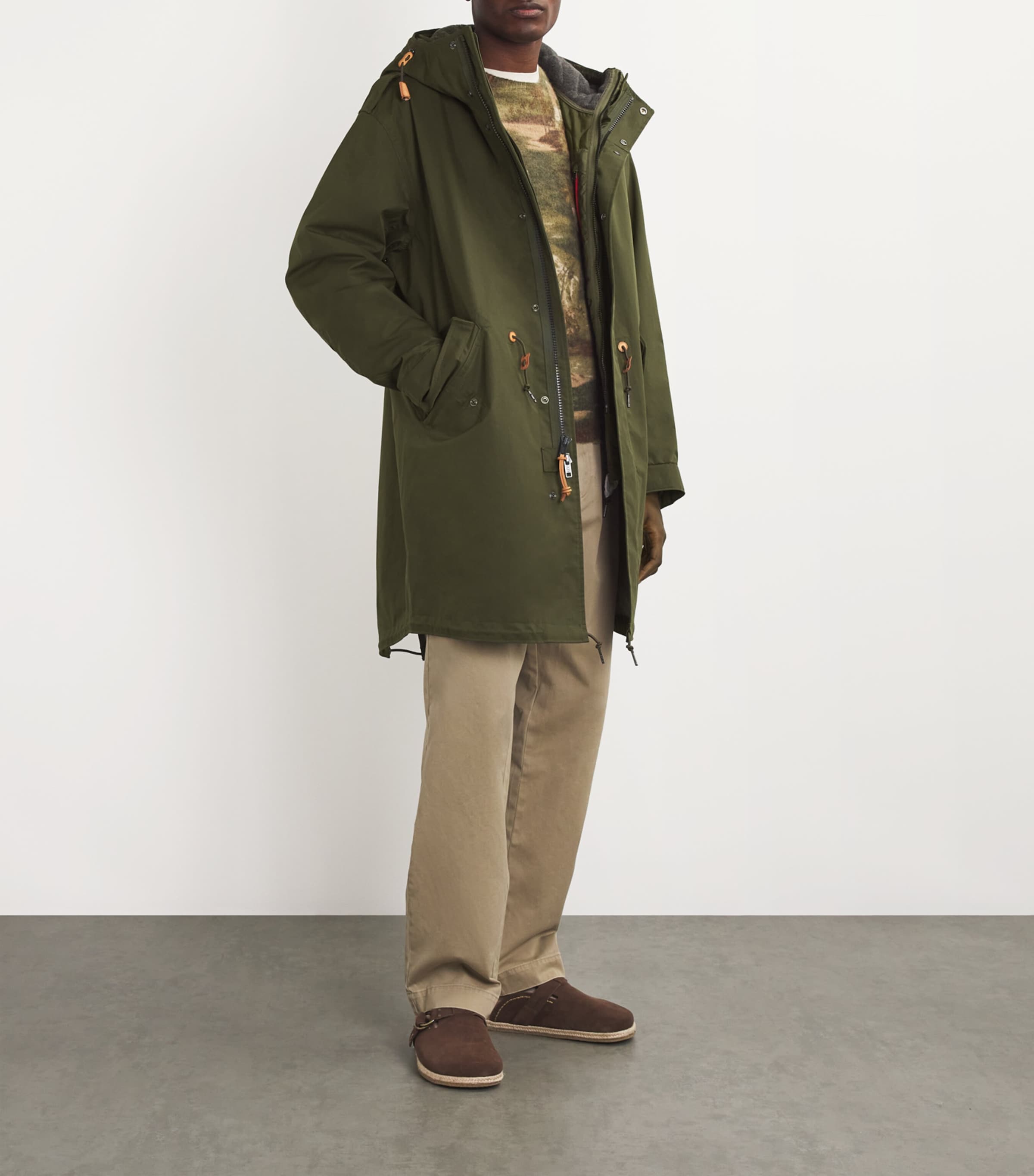 Ralph lauren green parka on sale