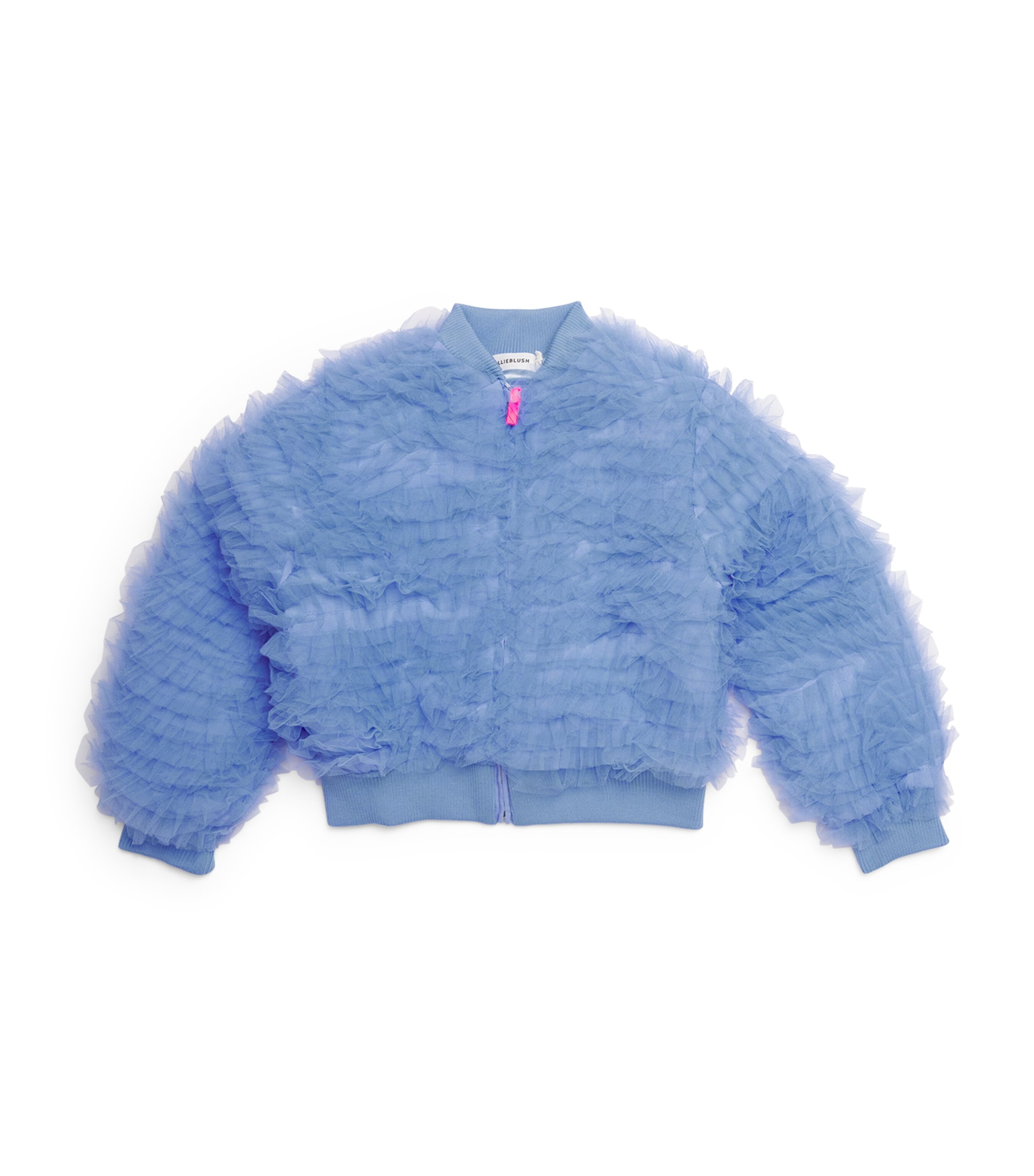 Billieblush Ruffle Jacket In Blue