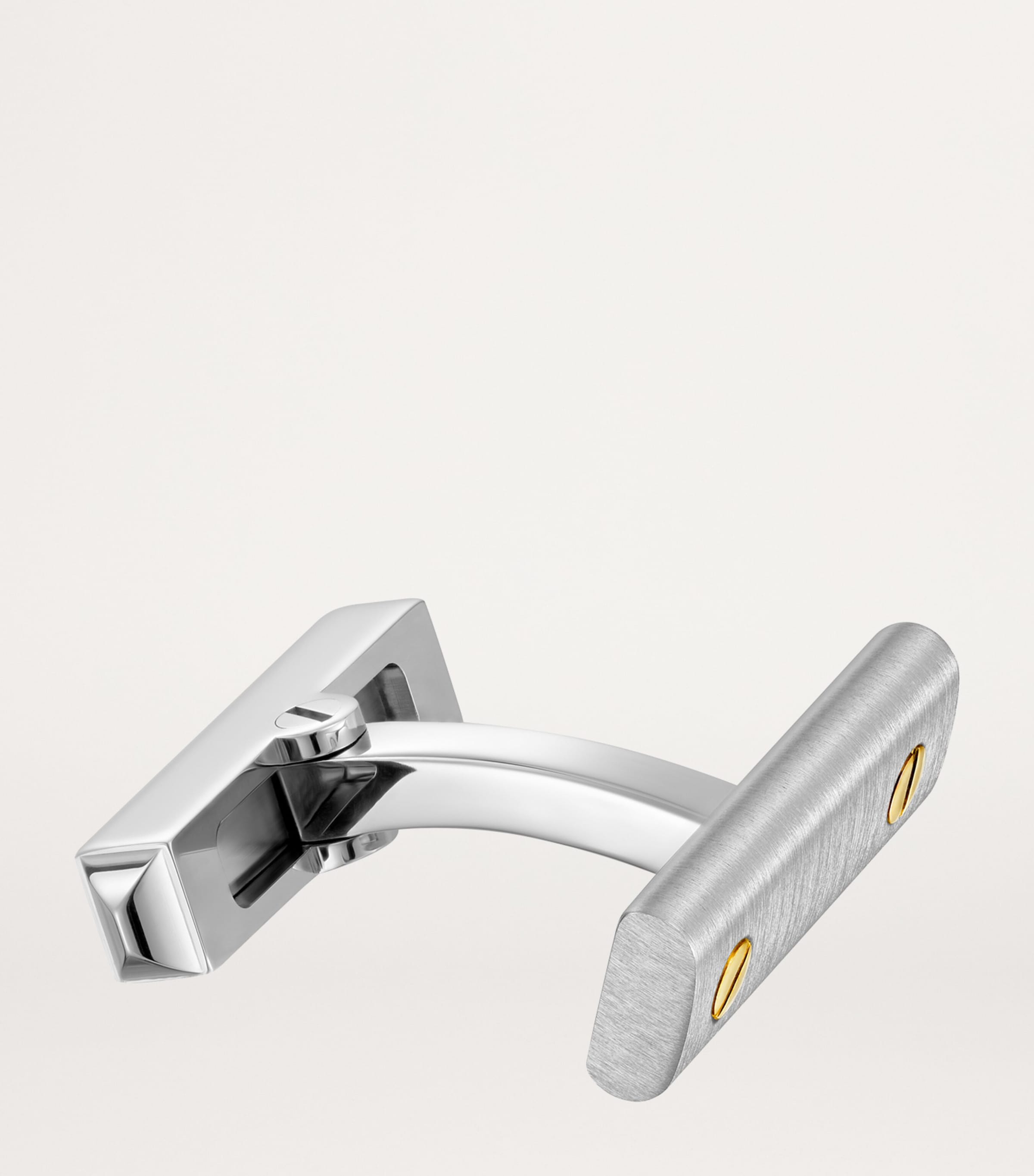 Cartier Sterling Silver and Yellow Gold Santos de Cartier Cufflinks Silver & Yellow Gold Image 3