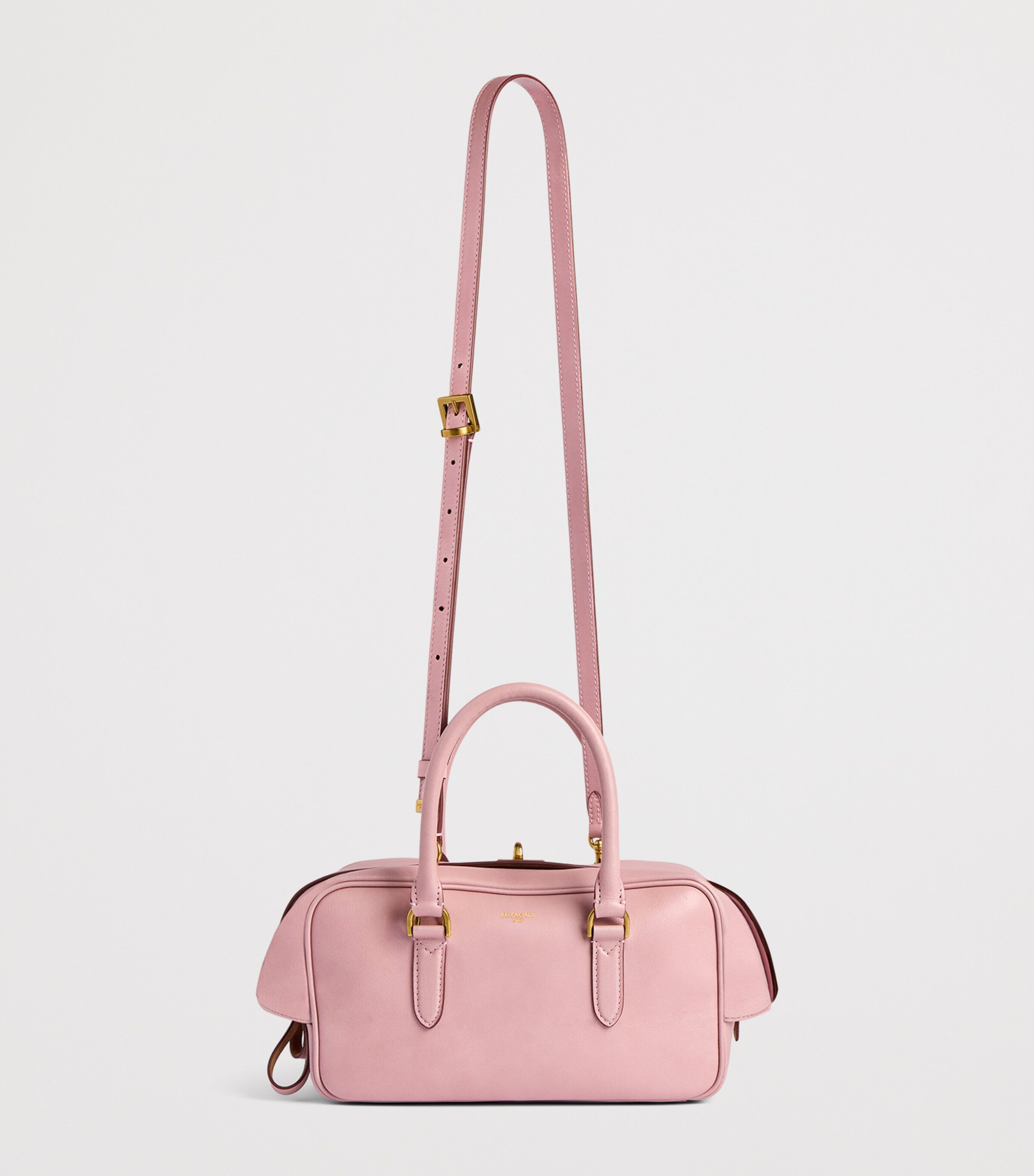 Balenciaga Pink Lambskin Le 7 Bowling Bag | Harrods US