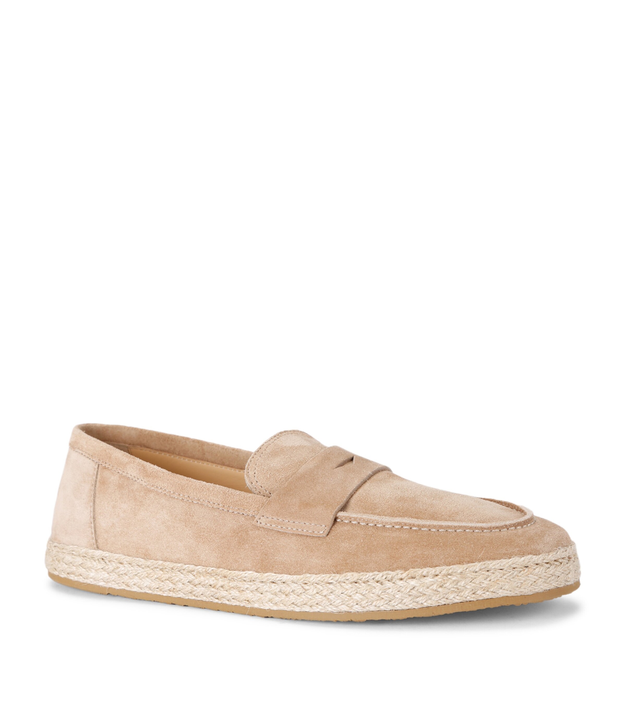 Brunello Cucinelli Suede Penny Espadrilles Beige Image 3