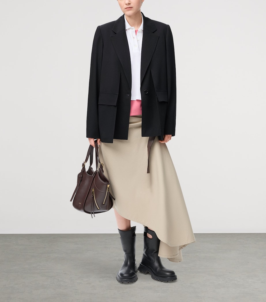 Wool Deconstructed Blazer BLACK Image 2