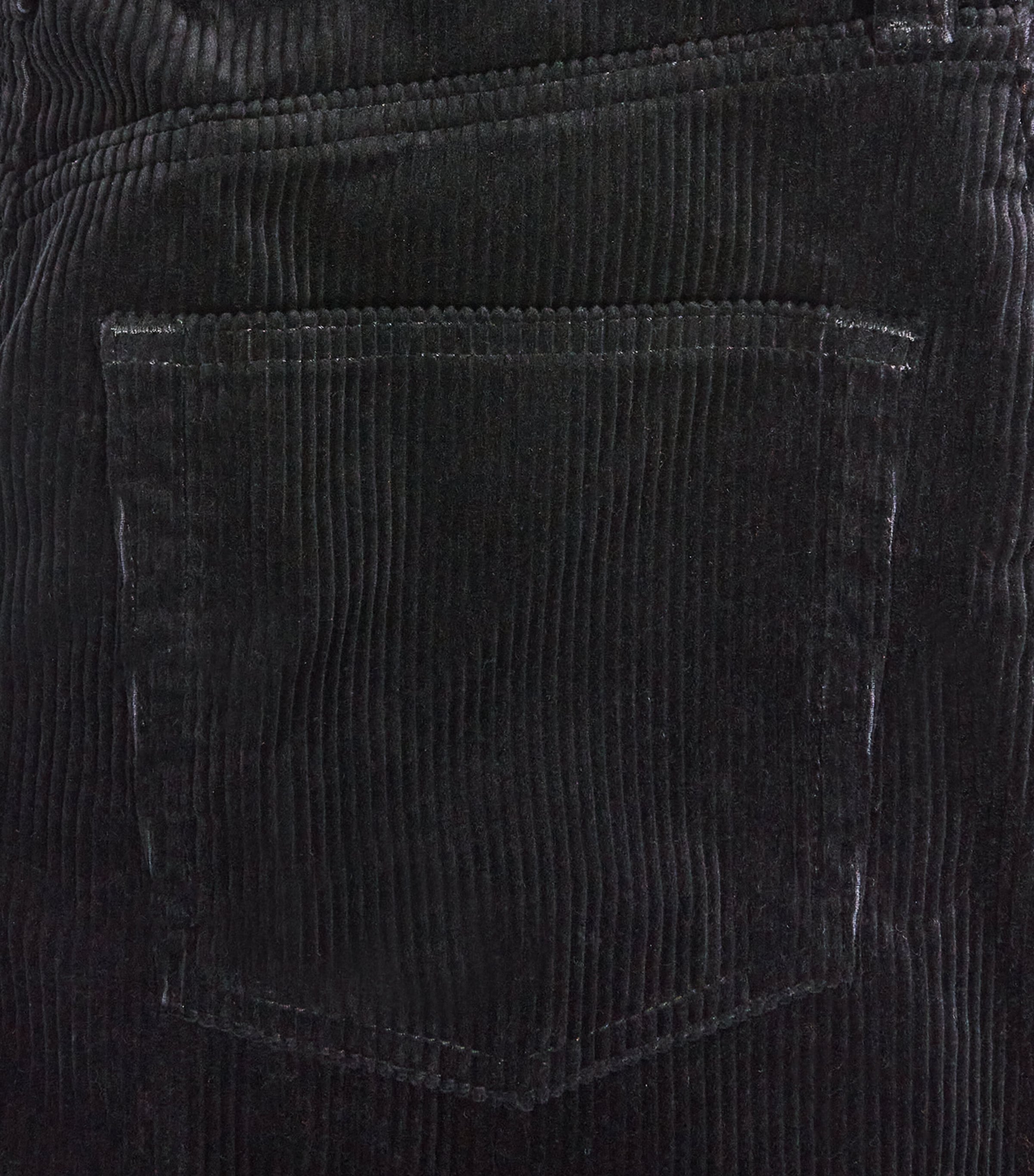 Cotton Corduroy Wide-Leg Trousers POLO BLACK Image 5