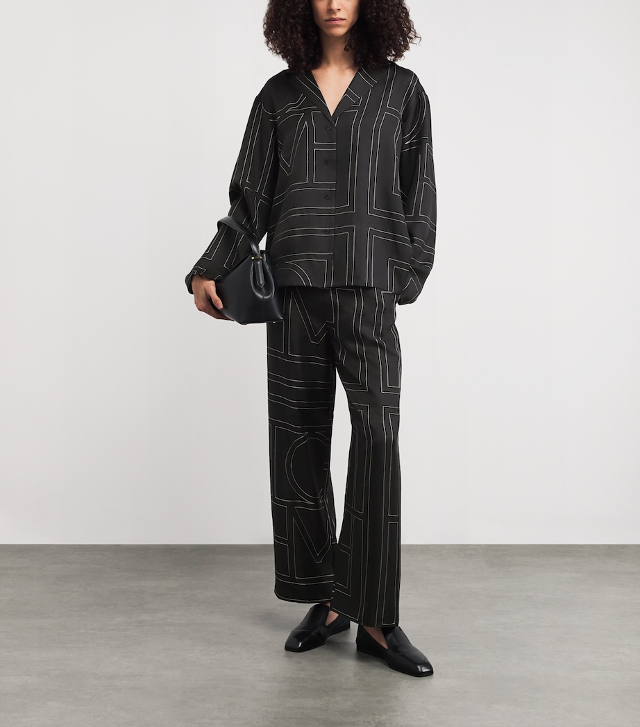 Silk Monogram Trousers BLACK MONOGRAM 925 Image 2