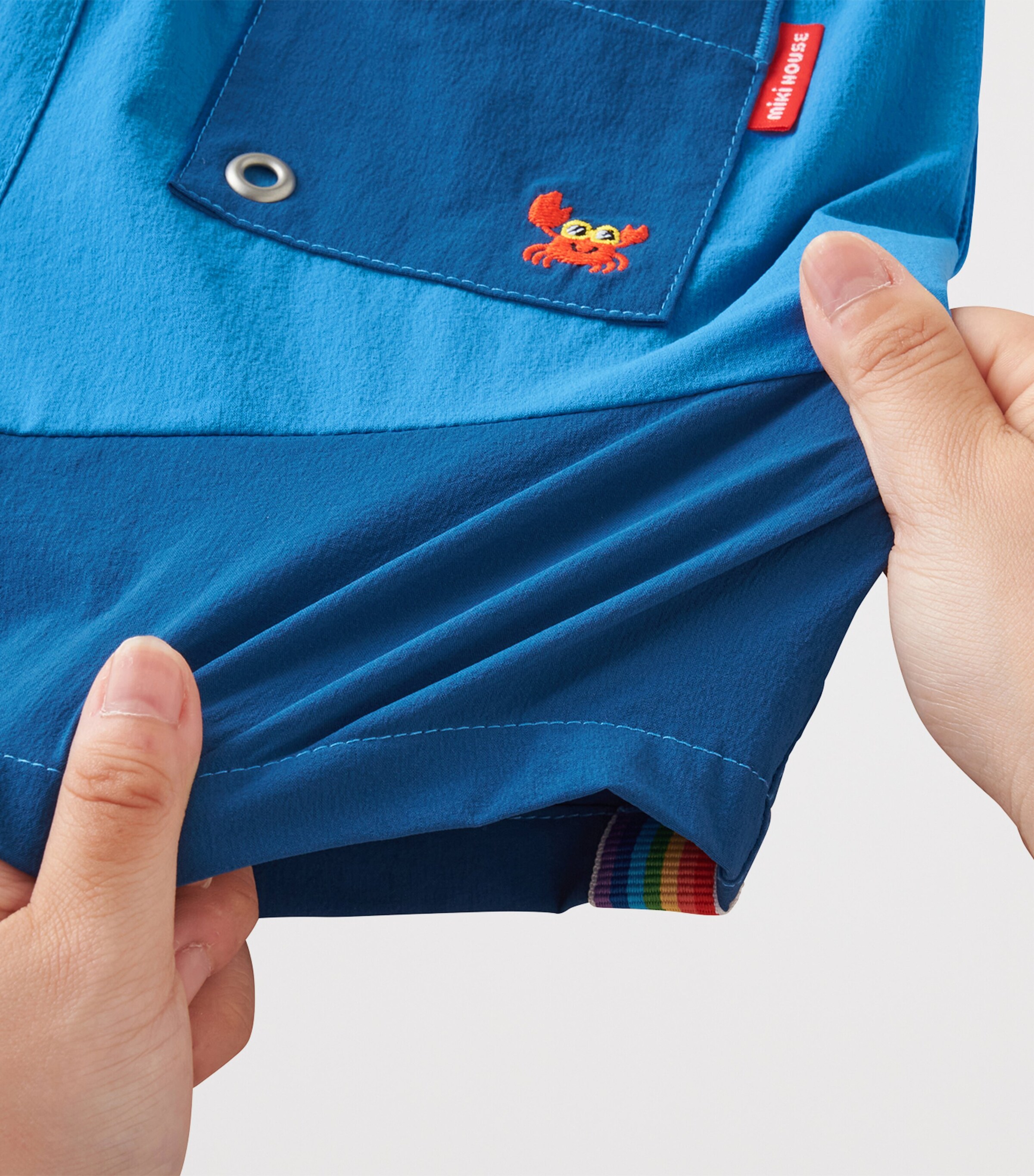 Miki House Logo Patch Shorts (2-4 Years) Image 5