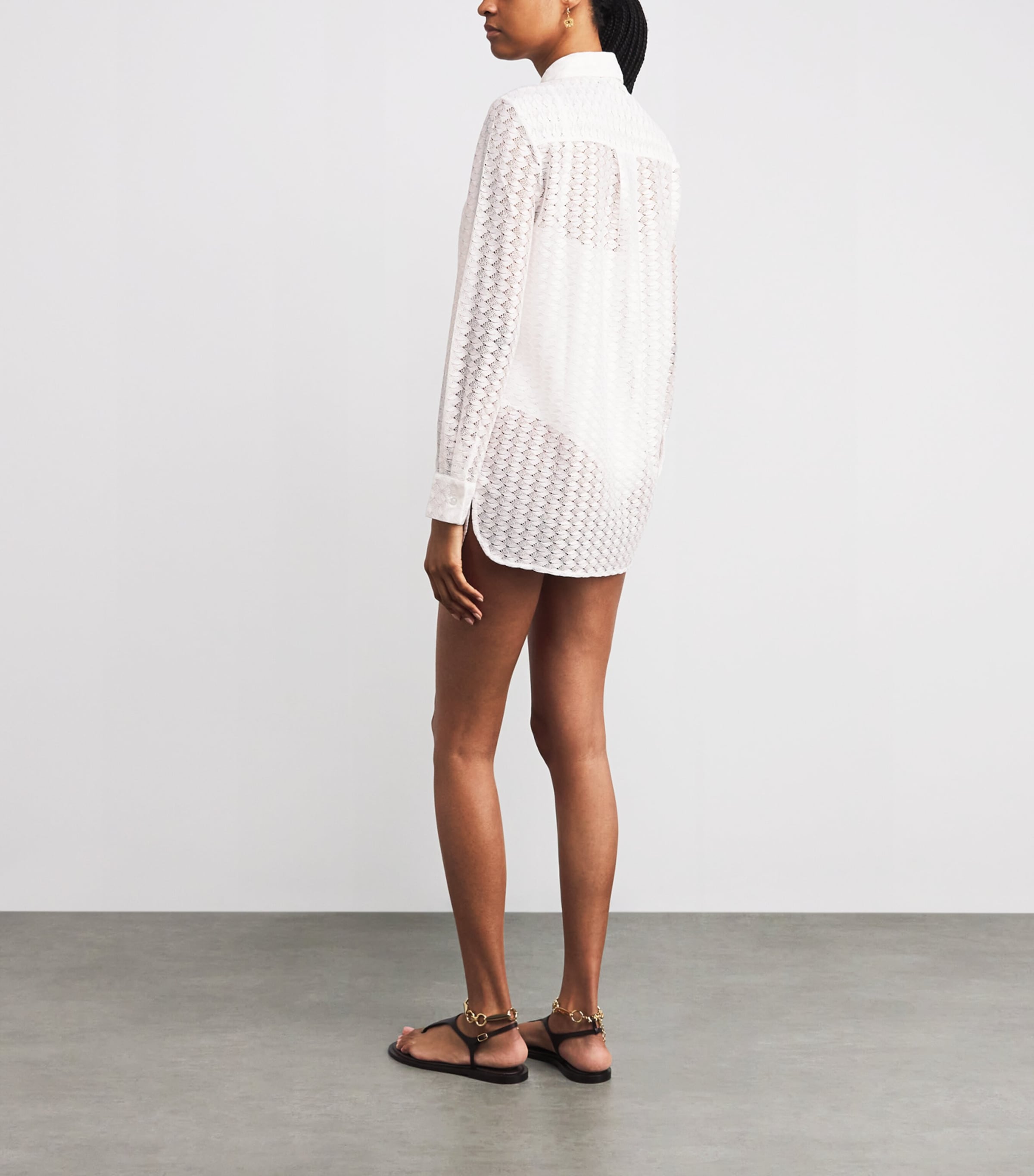 Crochet Daria Shirt WHITE4 Image 3