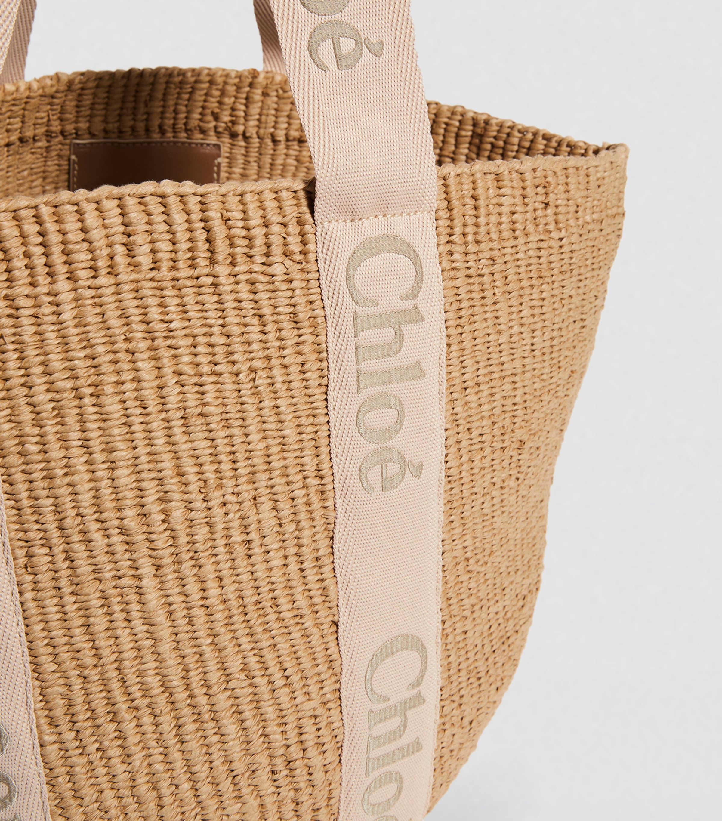 Large Woody Basket Bag BLUSHY BEIGE Image 3