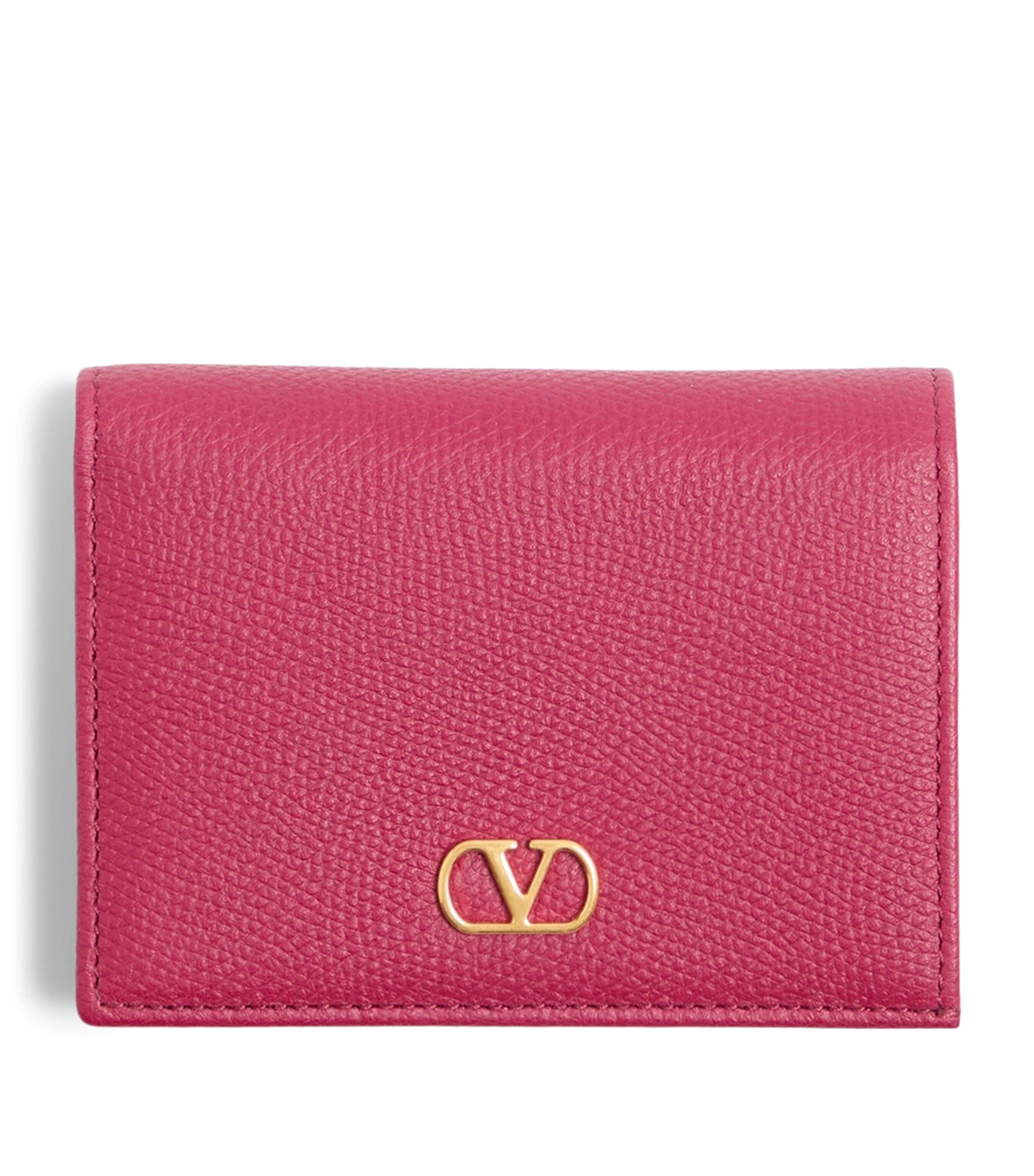 Valentino Garavani Leather French Flap Wallet Image 1