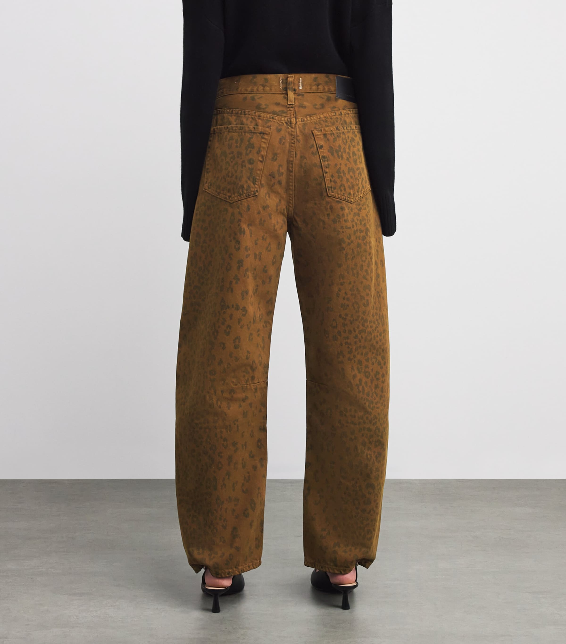 Miro Mid-Rise Relaxed Jeans SEPIA CHEETAH Image 4