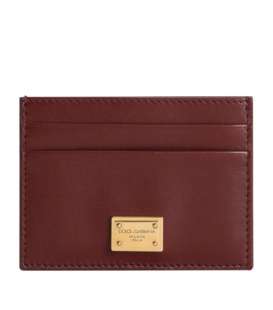 Plongé Calfskin Card Holder 80346-BORDEAUX Image 1