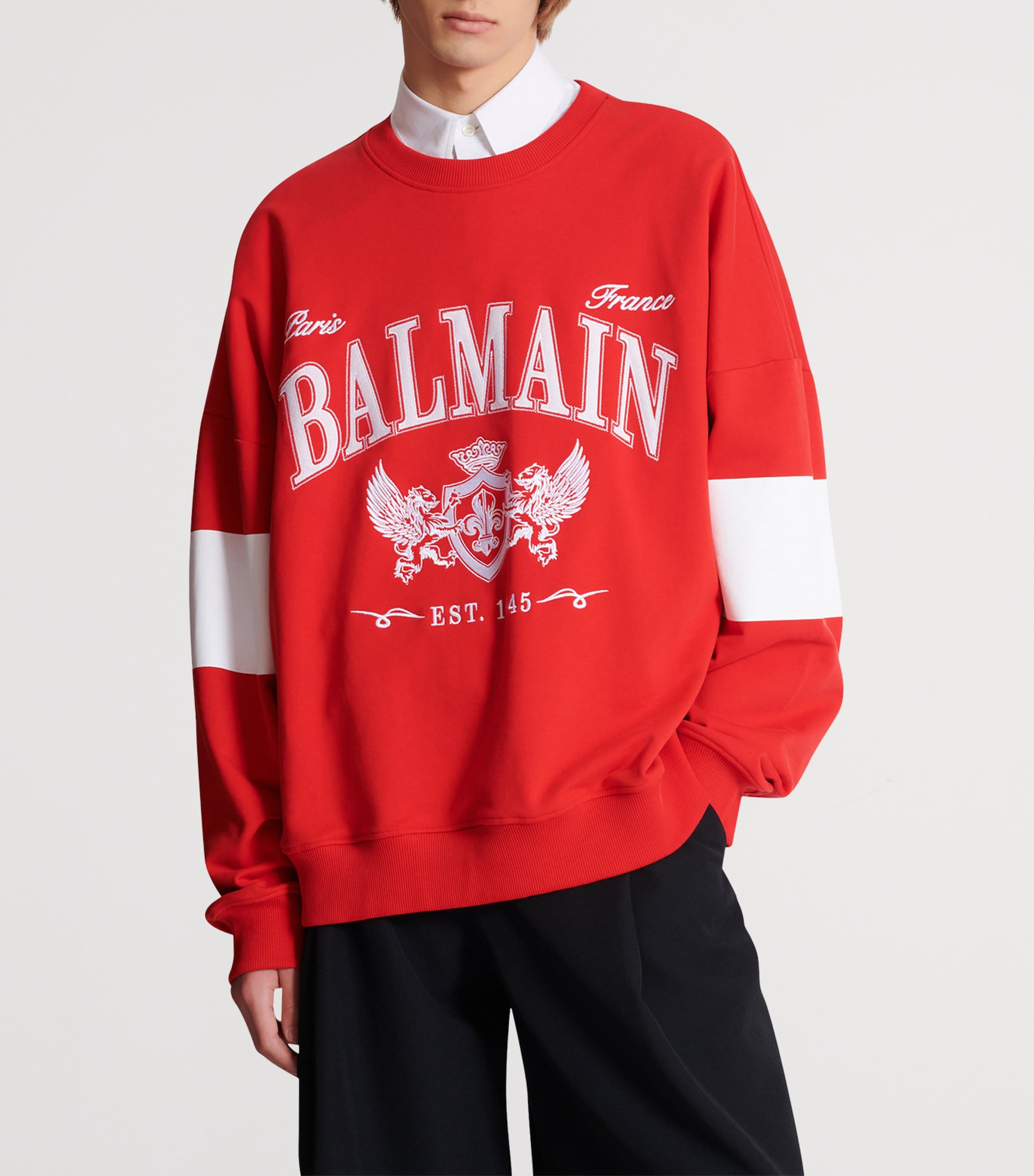 Cotton College Sweatshirt MIQ ROUGE/BLANC Image 2