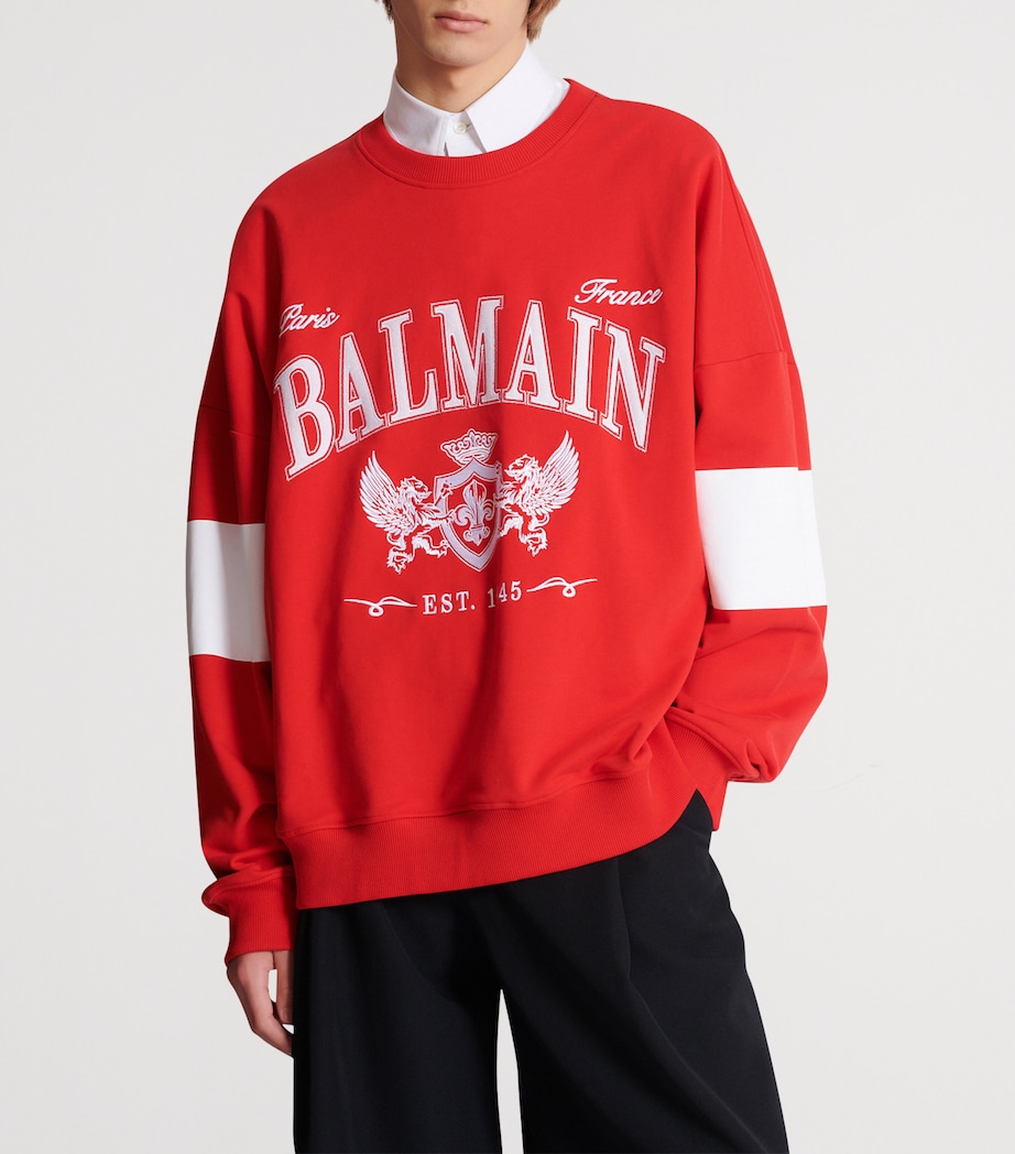 Cotton College Sweatshirt MIQ ROUGE/BLANC Image 2