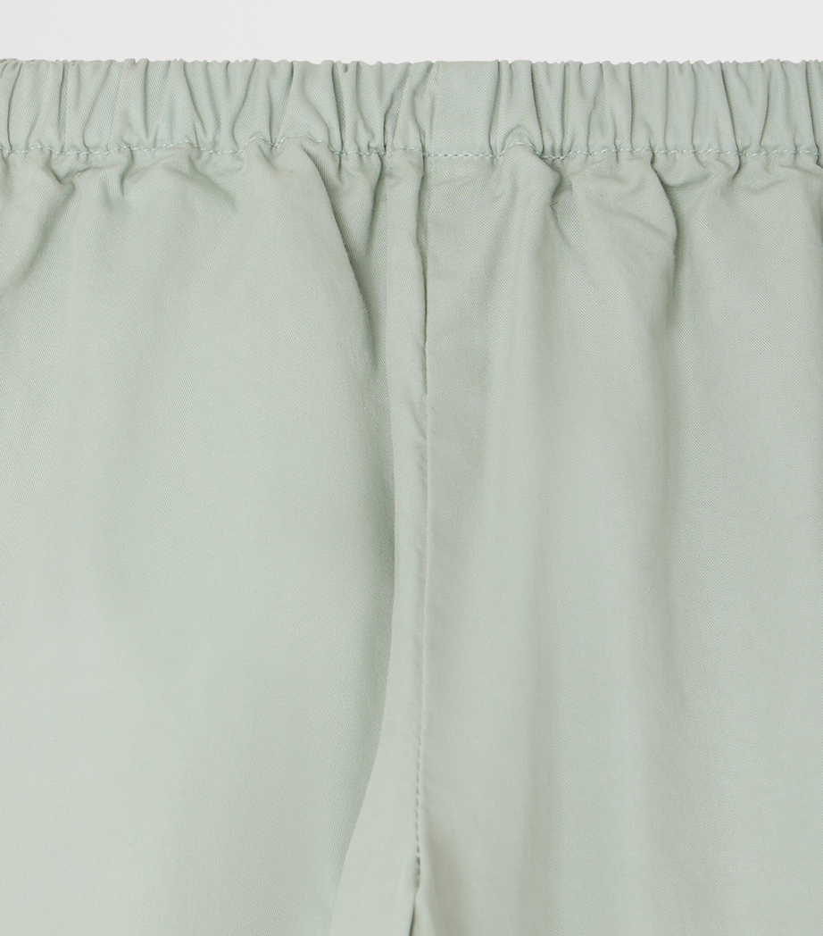 Bonpoint Cotton Dandy Trousers (1-18 Months) Vert Celadon Image 3