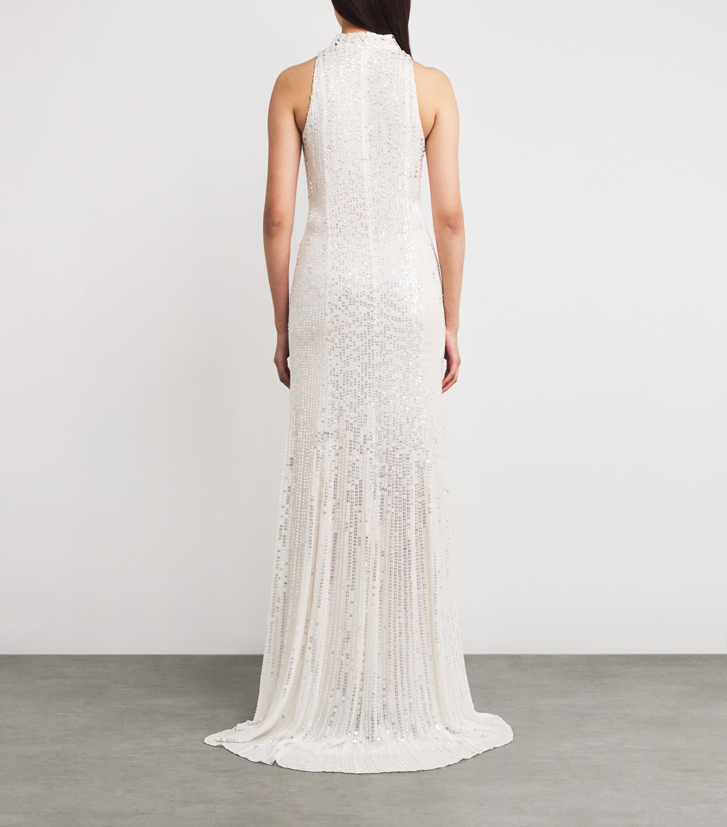 Silk Sequinned Benue Gown VANILLA 2038 Image 3