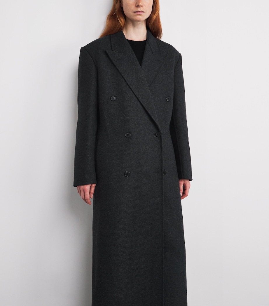 Hariet Virgin Wool-Cashmere Coat DARK CHARCOAL Image 4