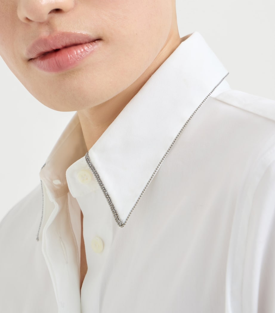 Brunello Cucinelli Womens Cotton Poplin Monili Shirt Image 6