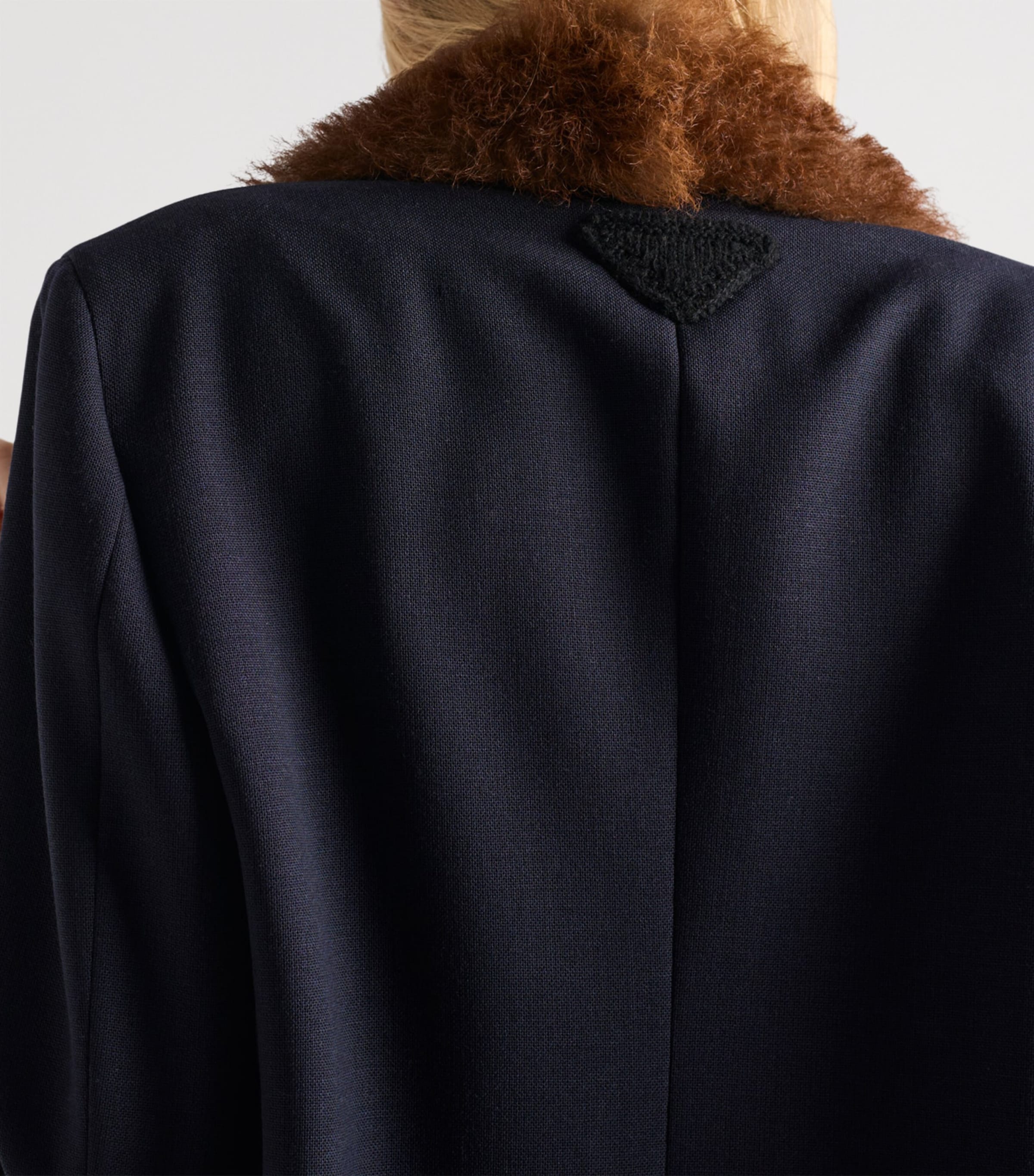 Wool Single-Breasted Blazer F0008 Image 4