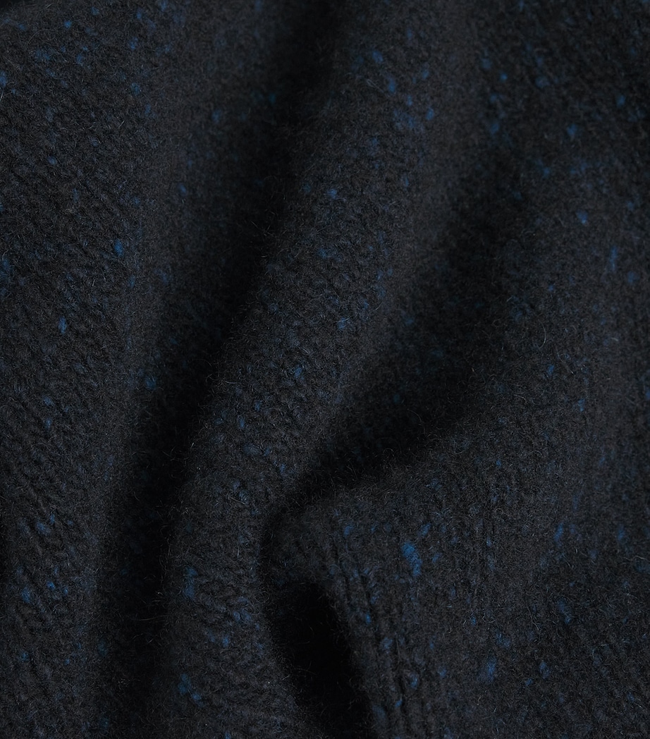 Cashmere Specked Sweater TOP NAVY BLACK Image 5