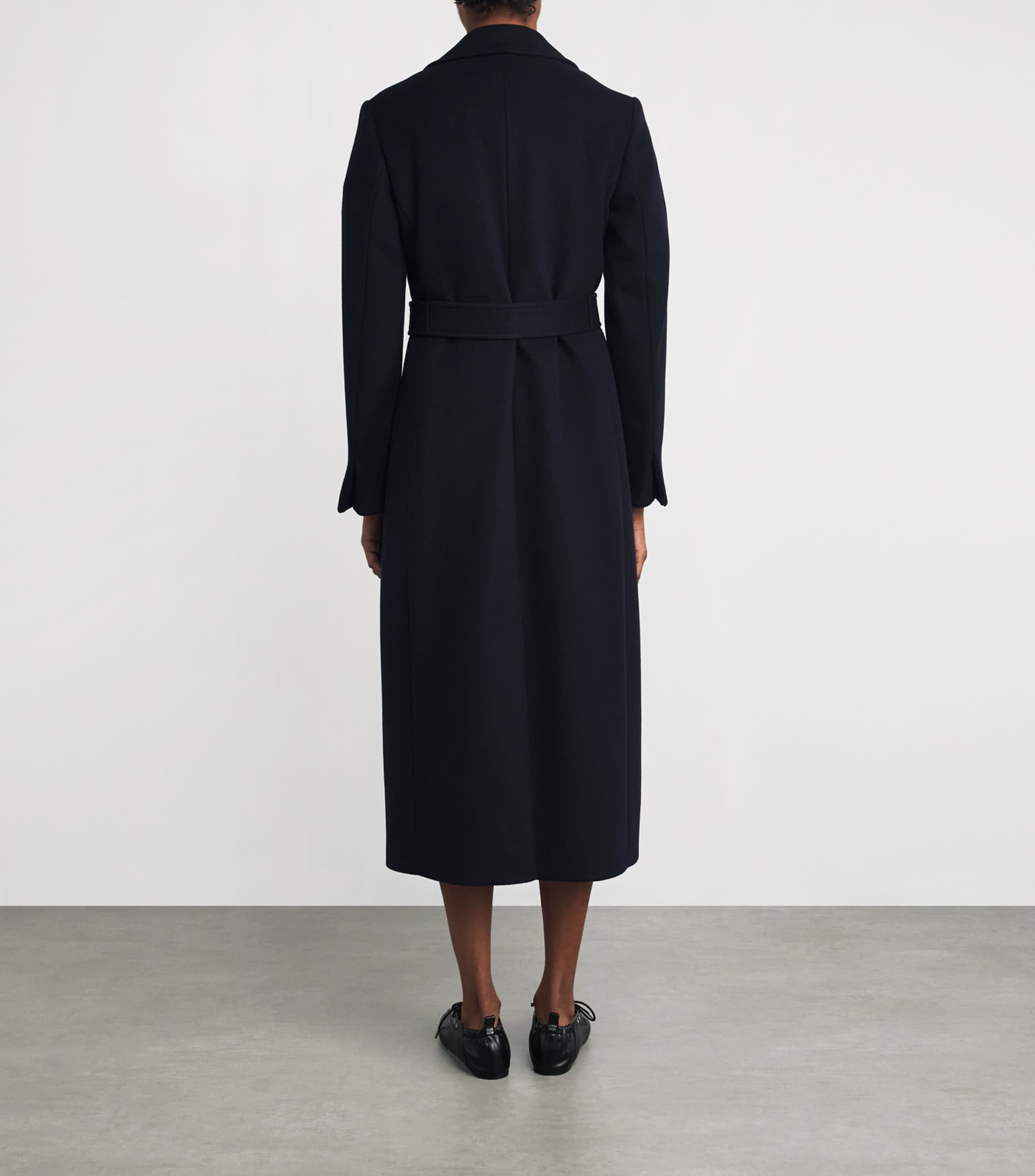 Wool Longrun Coat NAVY Image 4