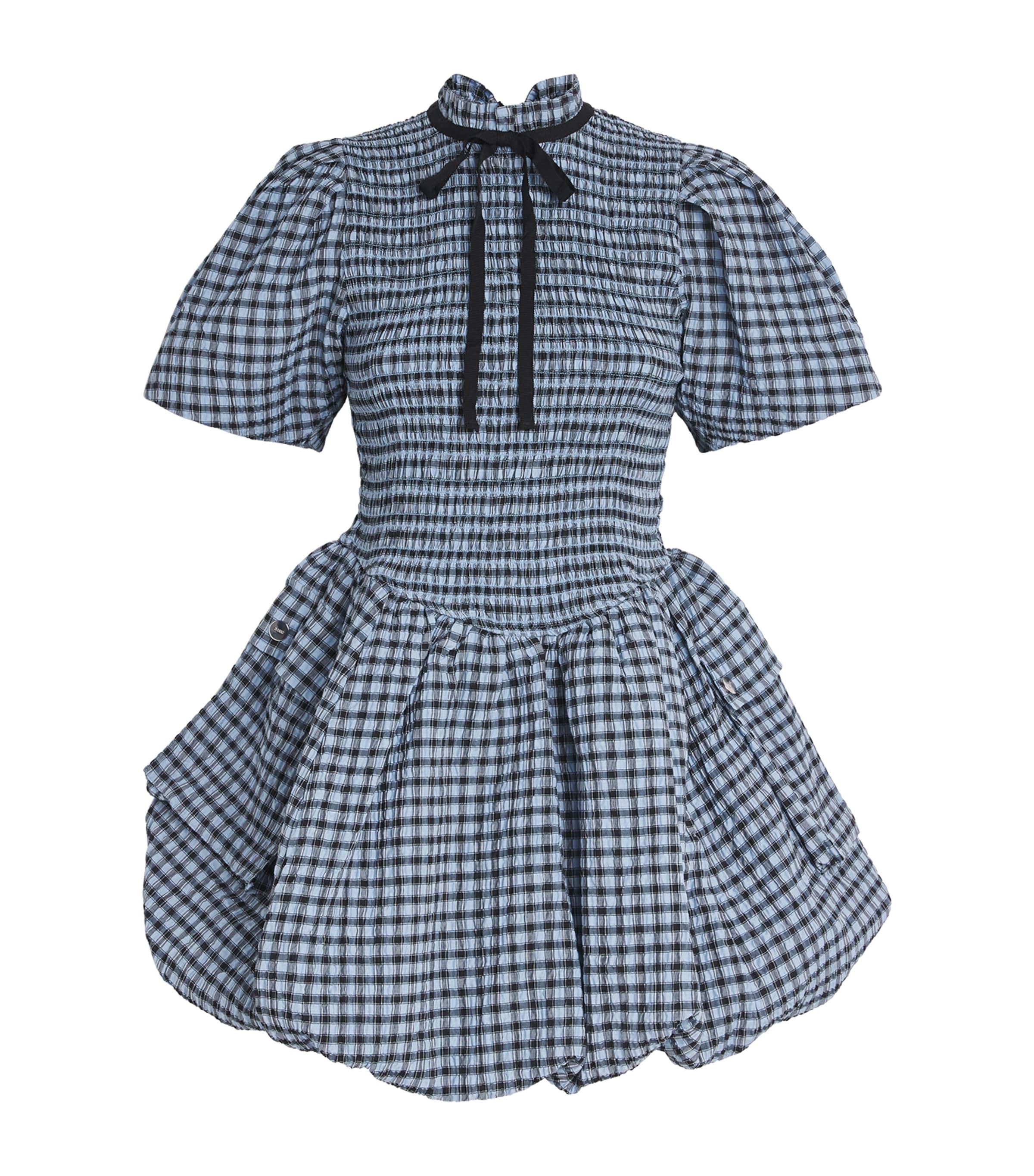 GANNI Check Mini Dress | Holiday Shop | Womens | Summer dresses | Women Clothing | Dresses | Mini Dresses | Designers | Ganni