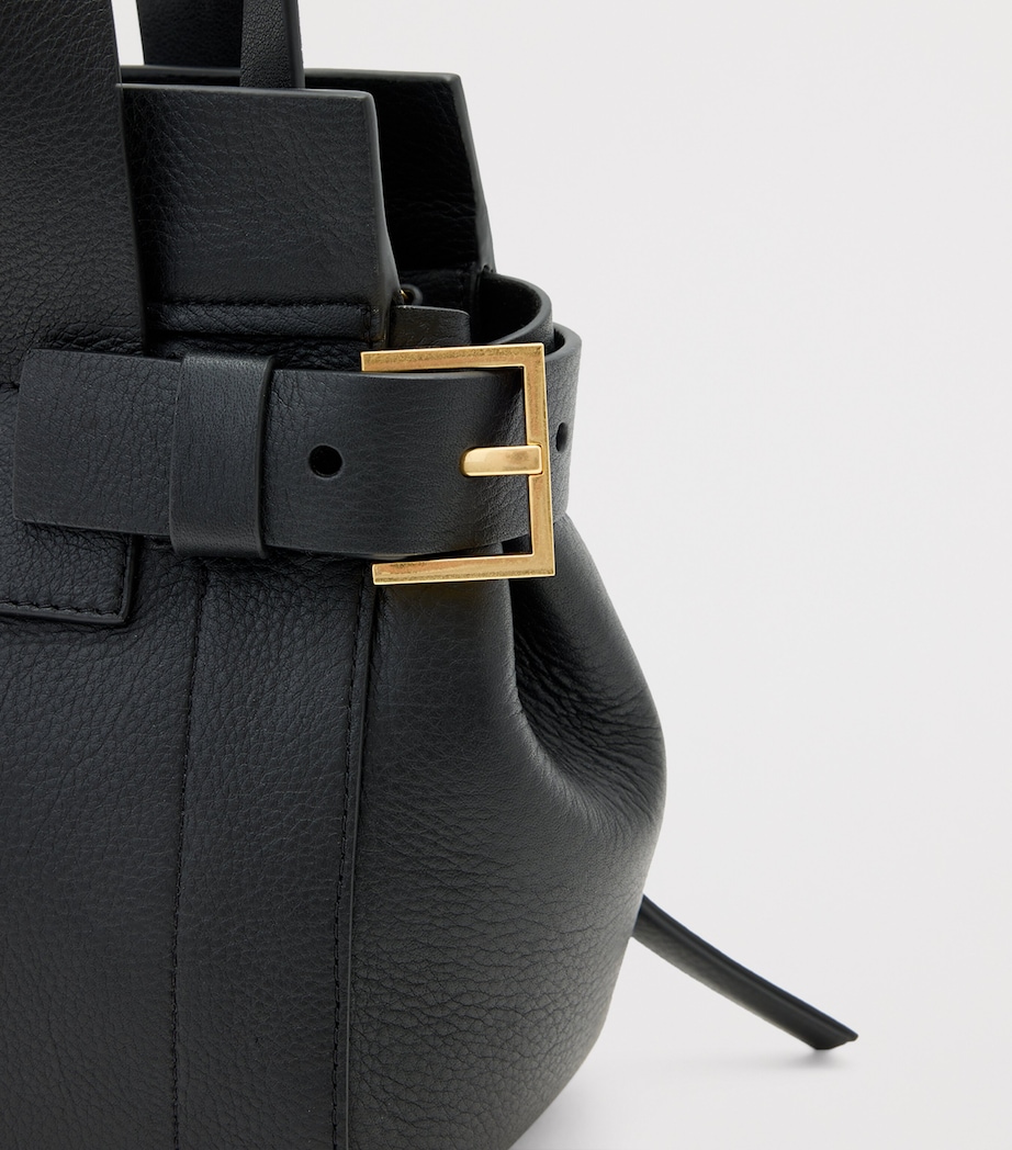 Mini Leather Perez Shoulder Bag BLACK Image 4