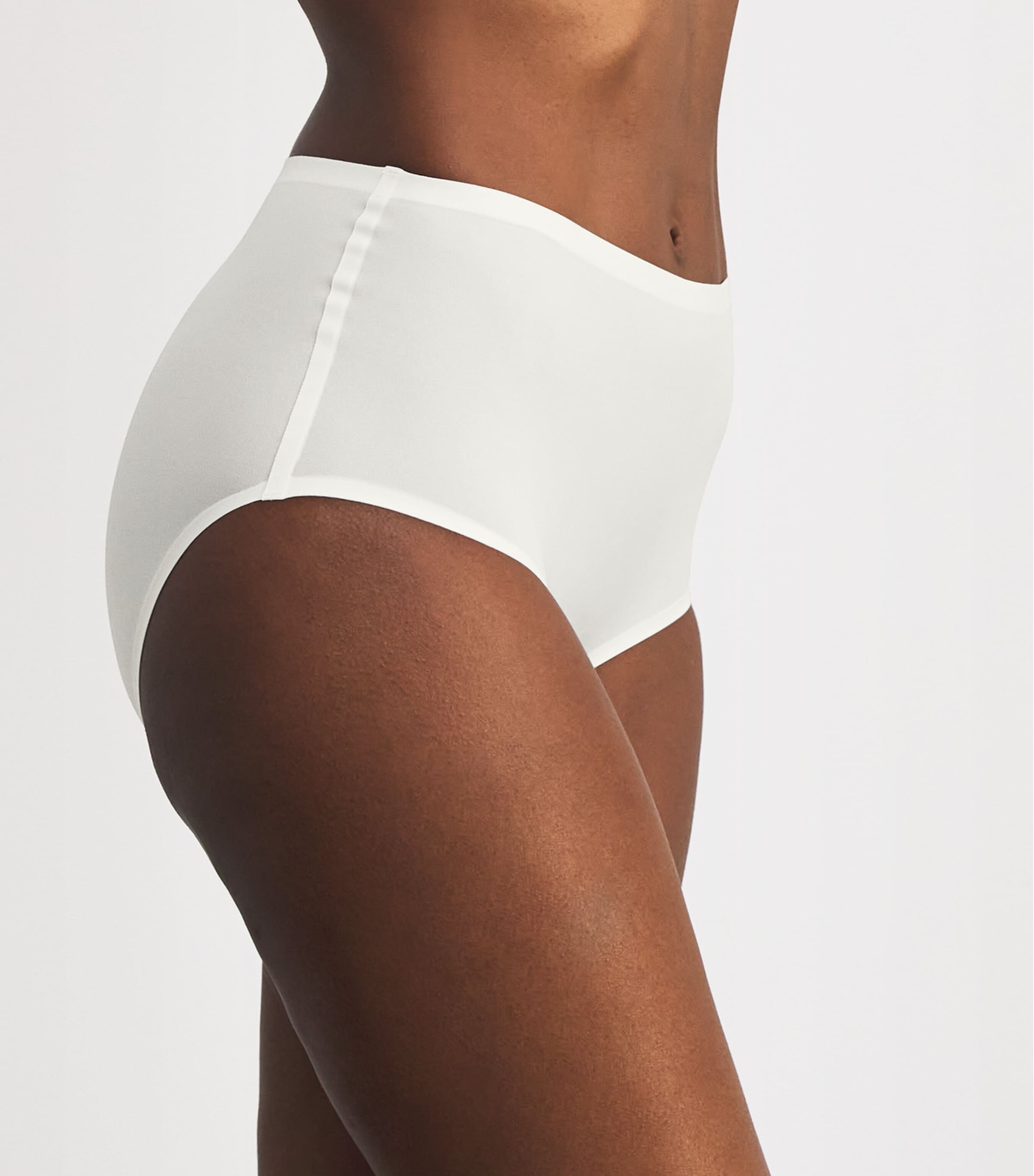 Chantelle Womens SoftStretch High-Waist Briefs Ivory Image 2