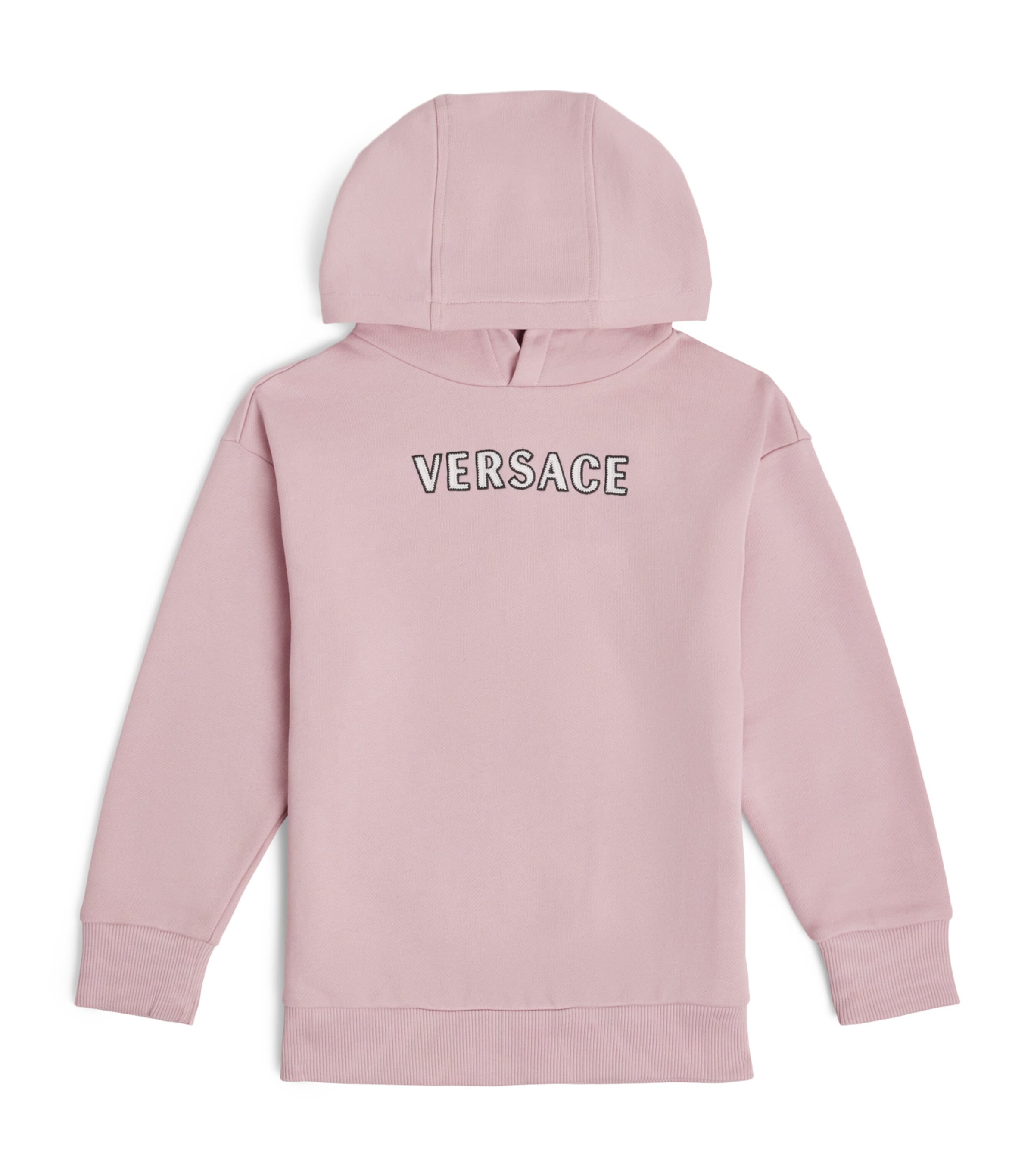 Versace Kids Cotton Embroidered Logo Hoodie (4-14 Years) Image 1
